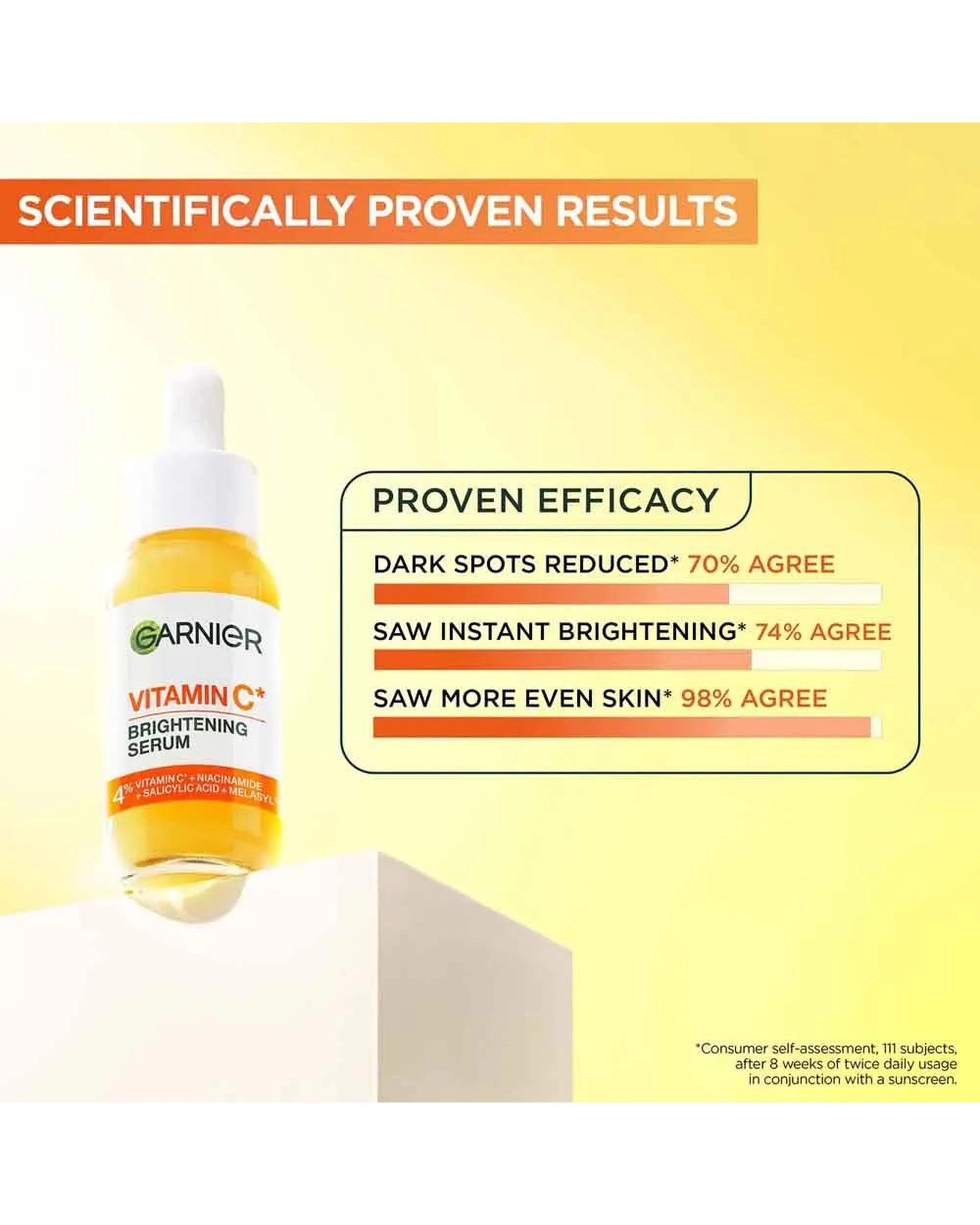 3 3 x Garnier SkinActive Vitamin C Brightening Serum 15mL, 3 of 8