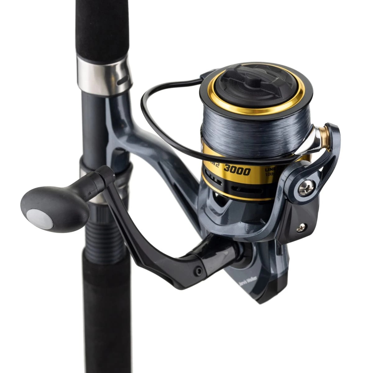 2 Jarvis Walker Angler Series 2 Spinning Estuary Combo - 6.6ft., Black and Grey, 2 of 9