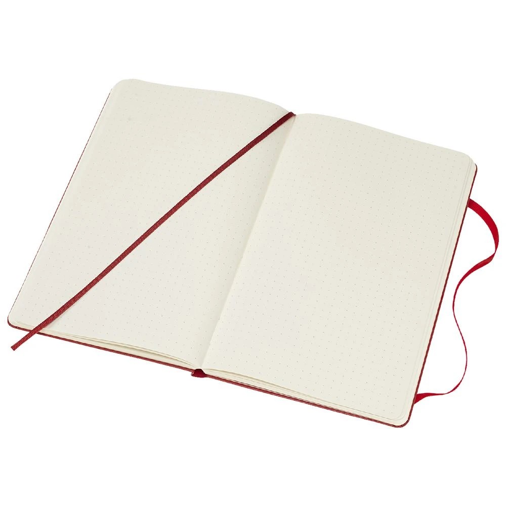 3 Moleskine Classic Hardcover Dot Grid Large 240pg Notebook Red, 3 of 5