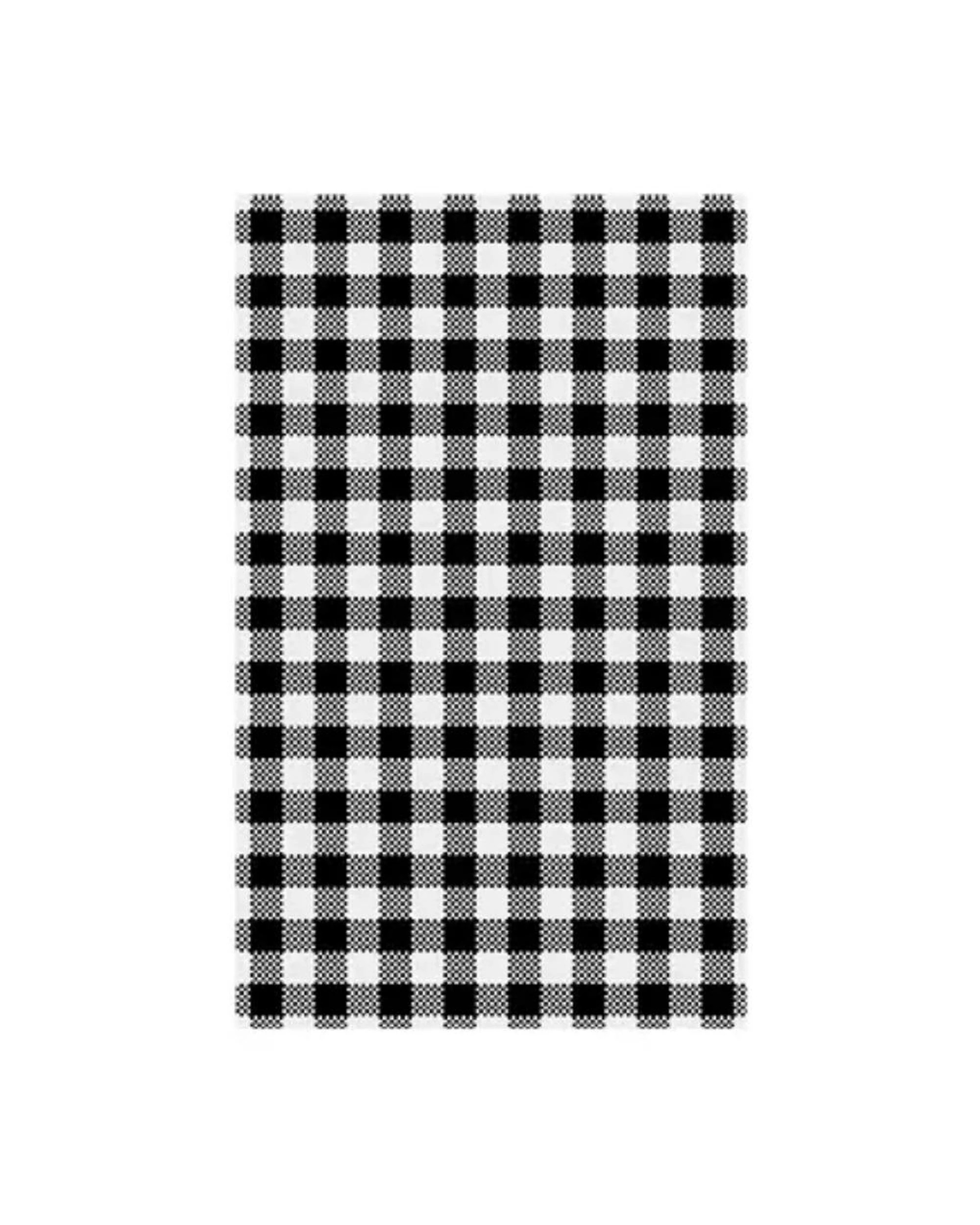 1 Moda 310x190mm Gingham Black Greaseproof Paper Pack of 2000, 1 of 1