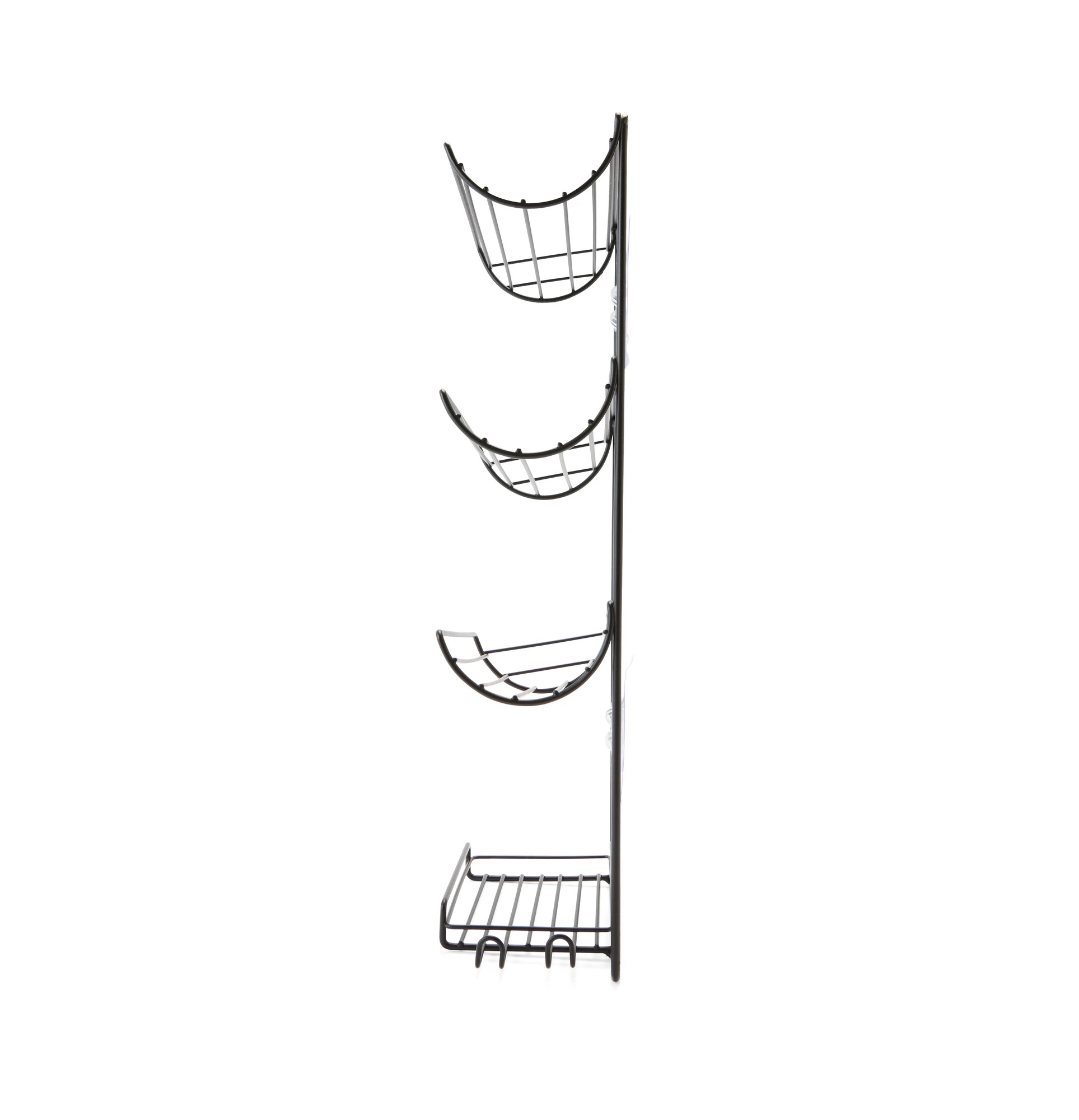 4 Shower Bottle Wall Caddy - Black, 4 of 8