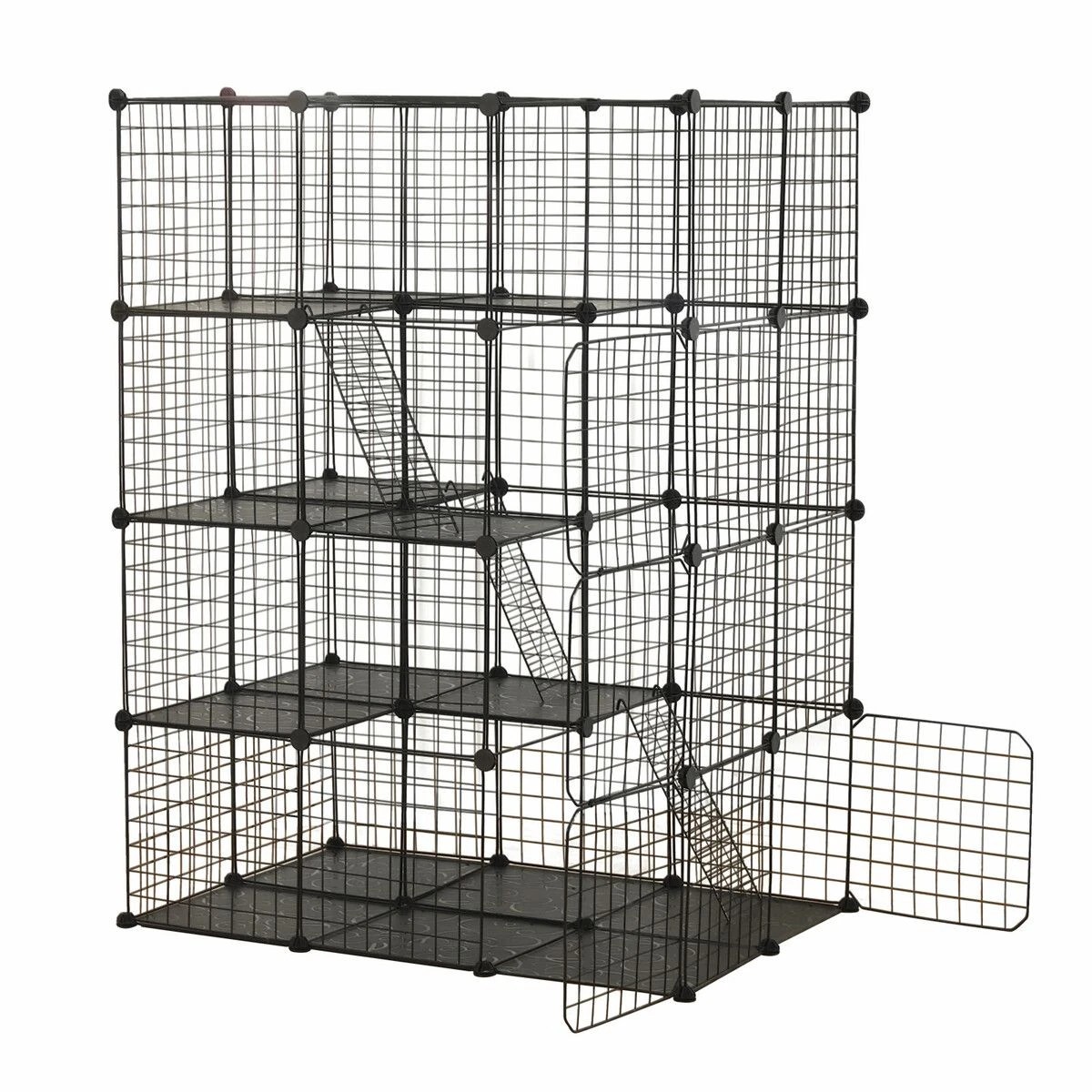 1 Pet Scene 4 Tier Cat Cage Enclosure Crate XL DIY Rabbit, 1 of 1