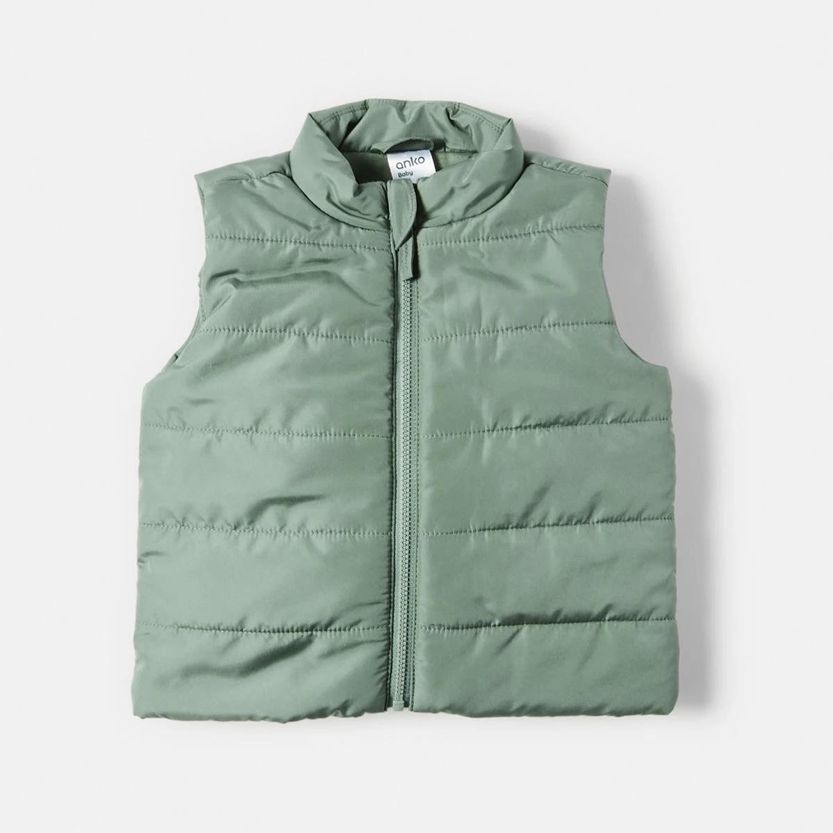 1 Puffer Vest Grn Laurel, 1 of 3