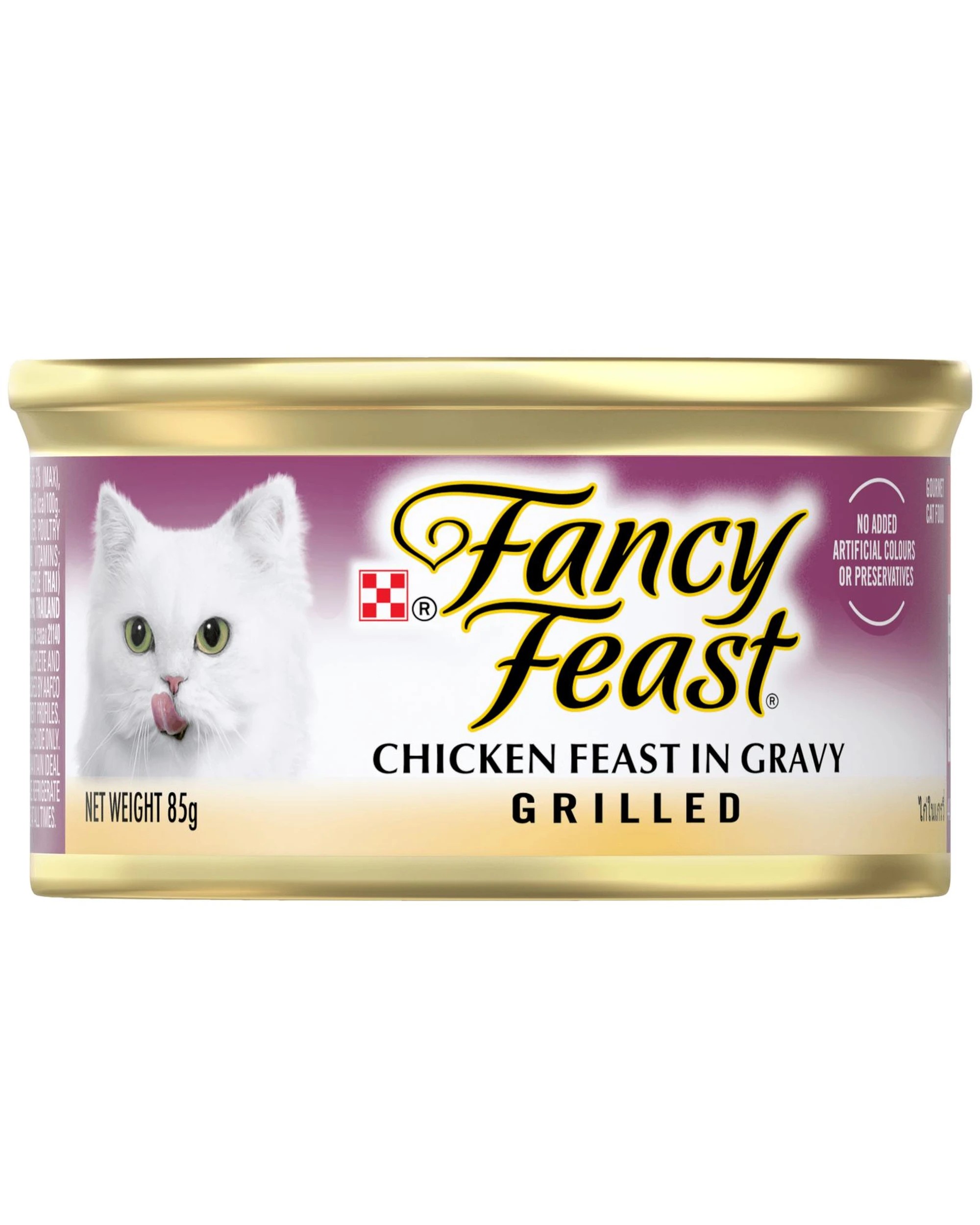 1 Fancy Feast Adult Grilled Wet Cat Food Chicken Feast in Gravy 24 x 85g, 1 of 6