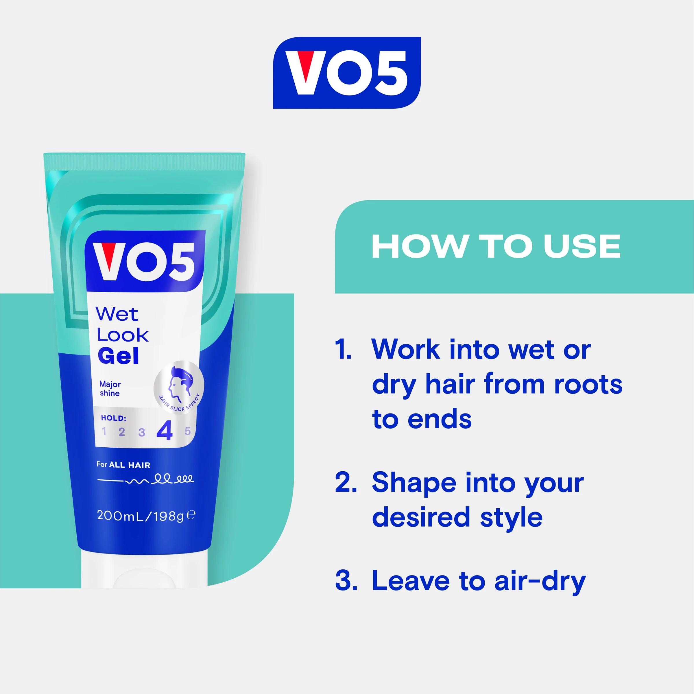 4 Vo5 Wet Look Gel 200ml, 4 of 7