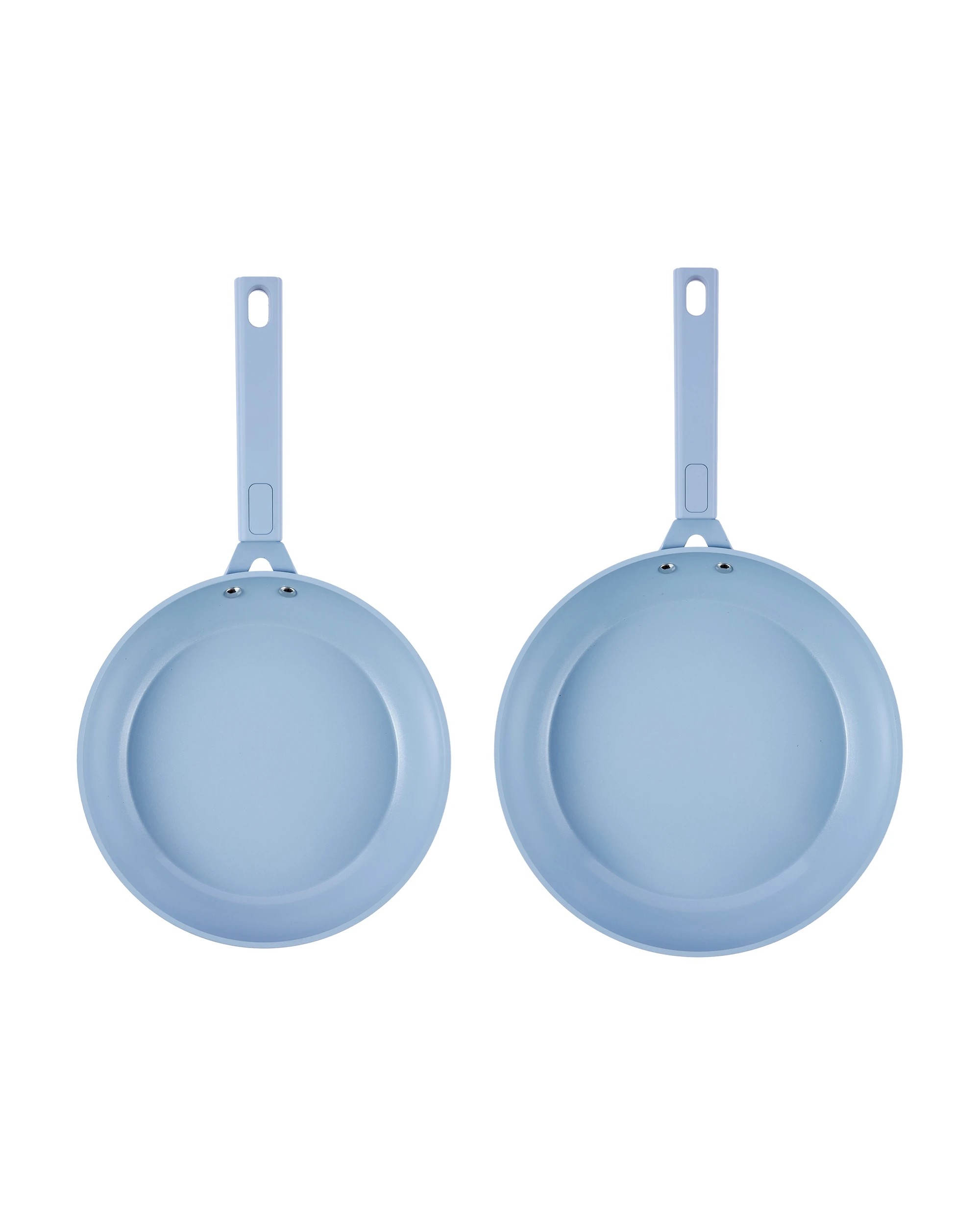 2 2 Pack Ceramic Coated Non Stick Fry Pans - Blue, 2 of 7