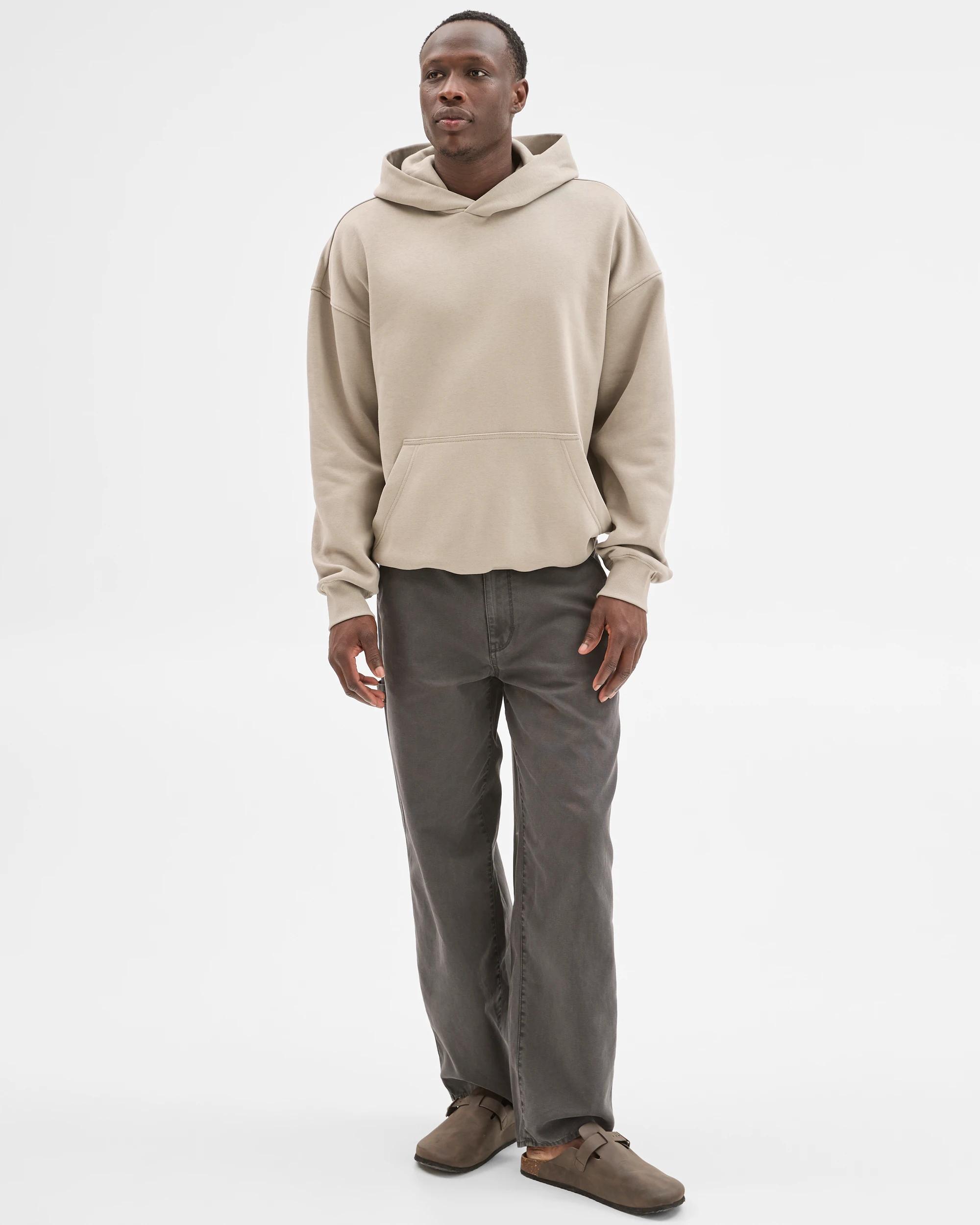 2 Commons Australian Cotton Blend Heavyweight Oversized Hoodie ELEPHANT GREY, 2 of 6