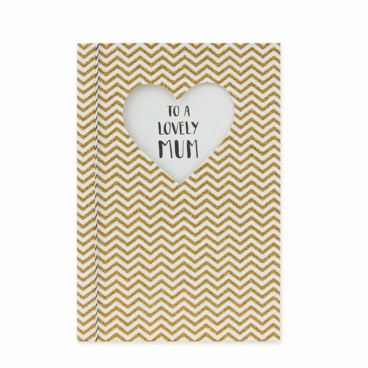 3 Connections from Hallmark Birthday Card for Mum - Gold Glitter Chevron, 3 of 3