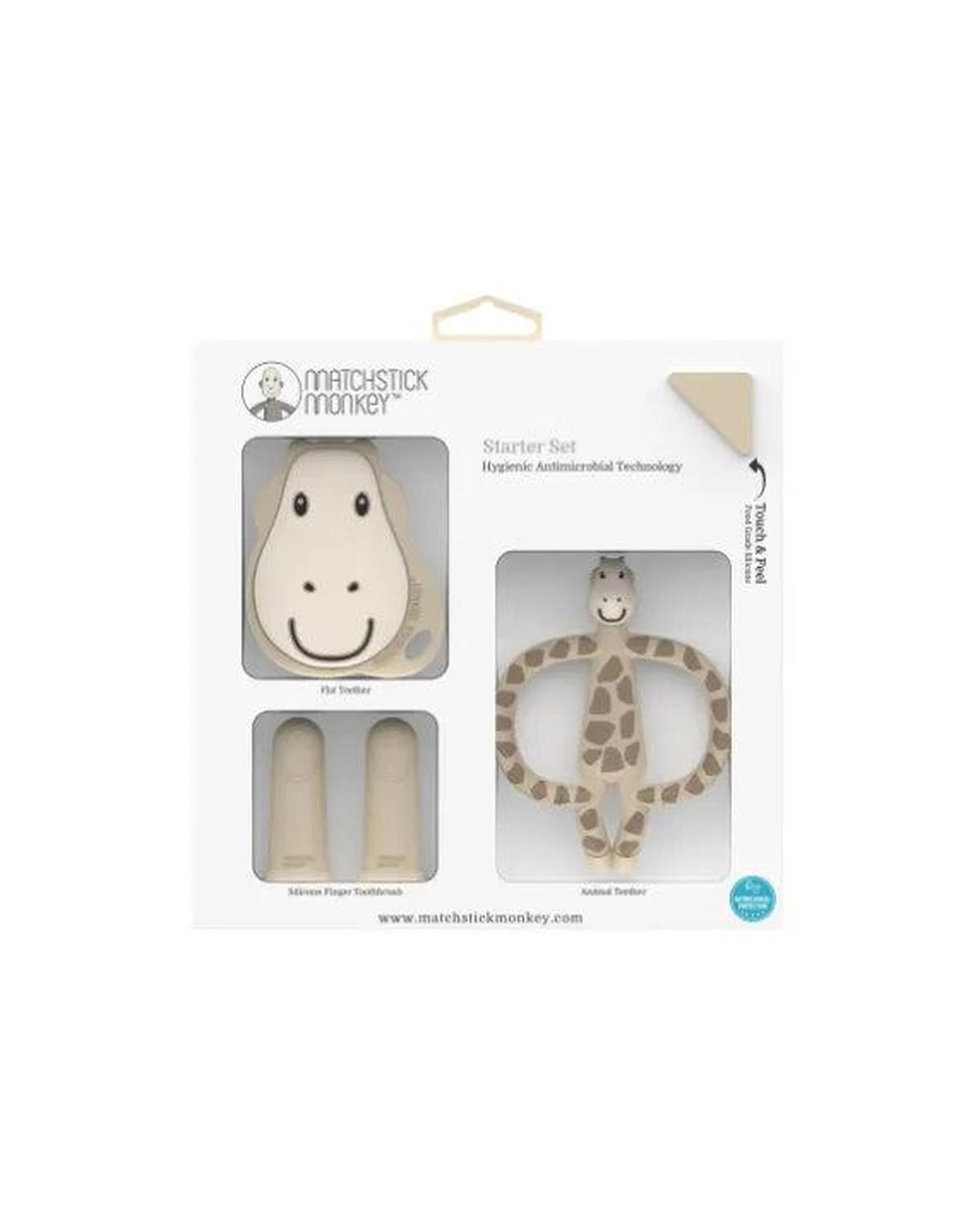 2 Matchstick Monkey Gigi Giraffe Teething Starter Set, 2 of 2