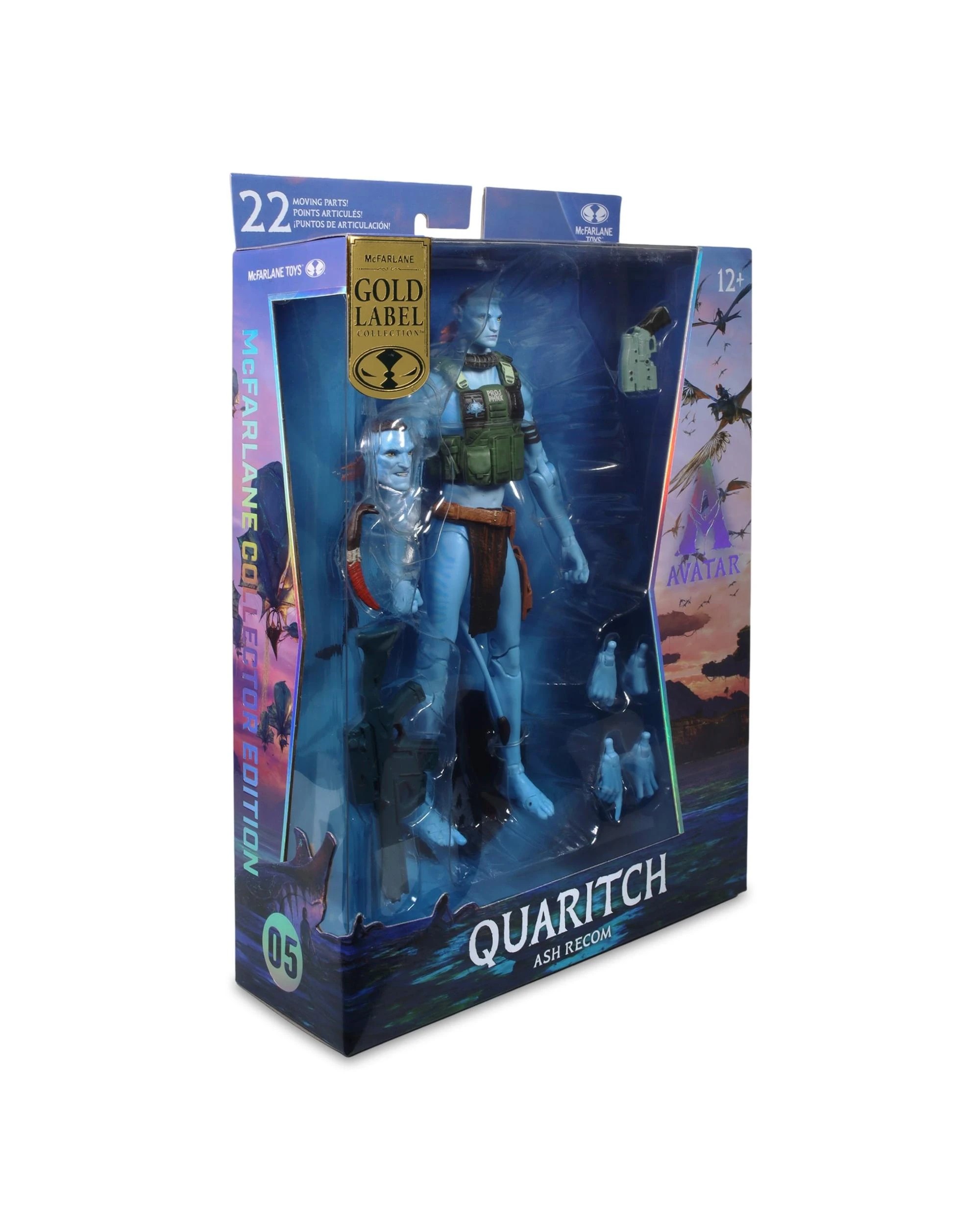 9 Avatar: Fire and Ash Quaritch - Ash Recom -  Gold Label Collector Edition 7 inch Action Figure, 9 of 10
