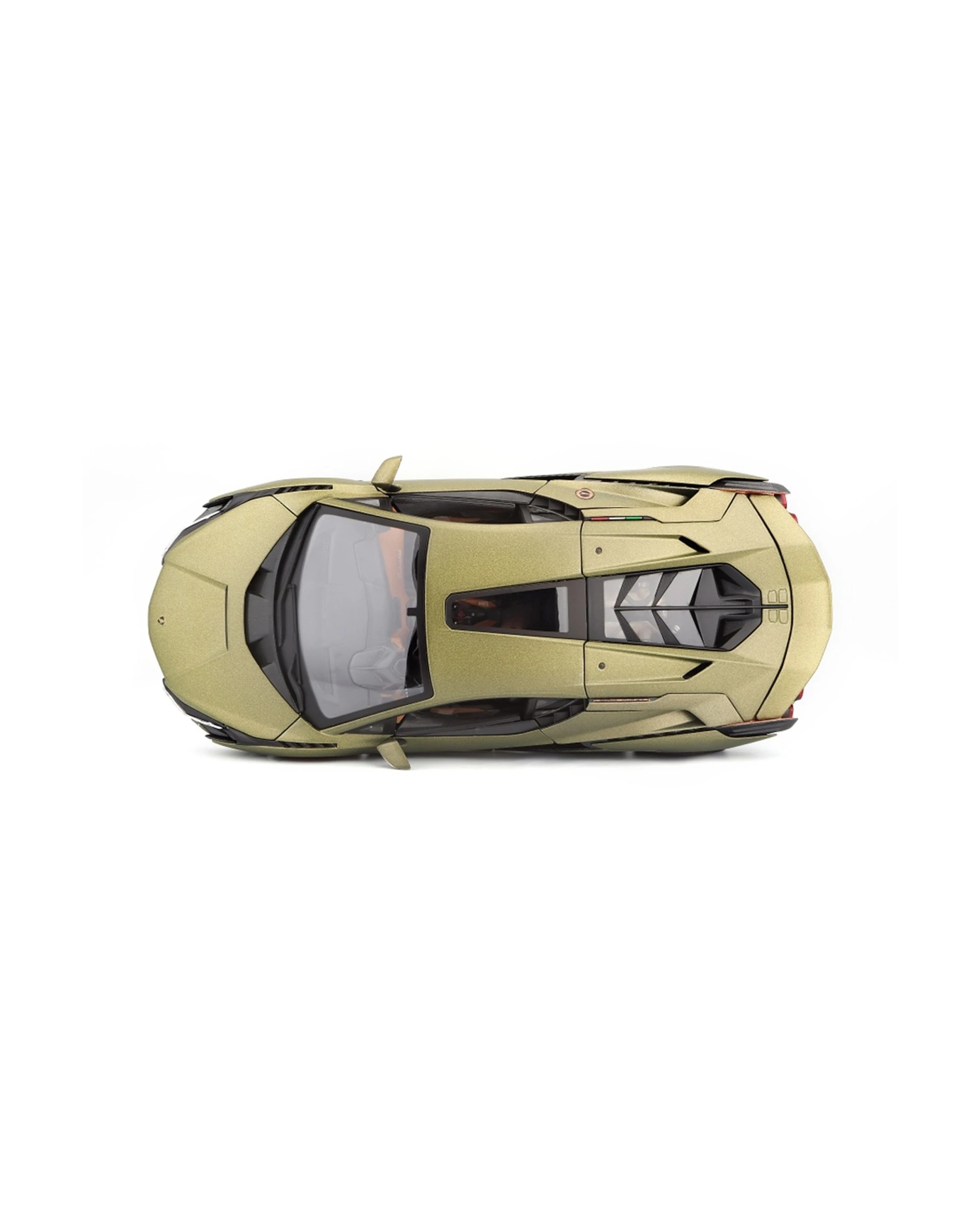 7 Bburago 2019 Lamborghini Sian FKP 37 Model Car Toy - Green, 7 of 8