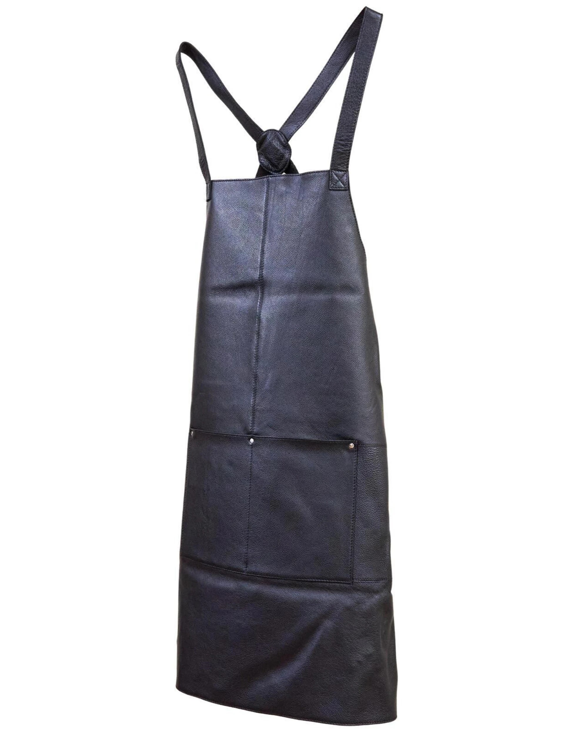 10 Pierre Cardin Professional Leather Apron Butcher Woodwork Hairdressing Barber Chef - Black, 10 of 10