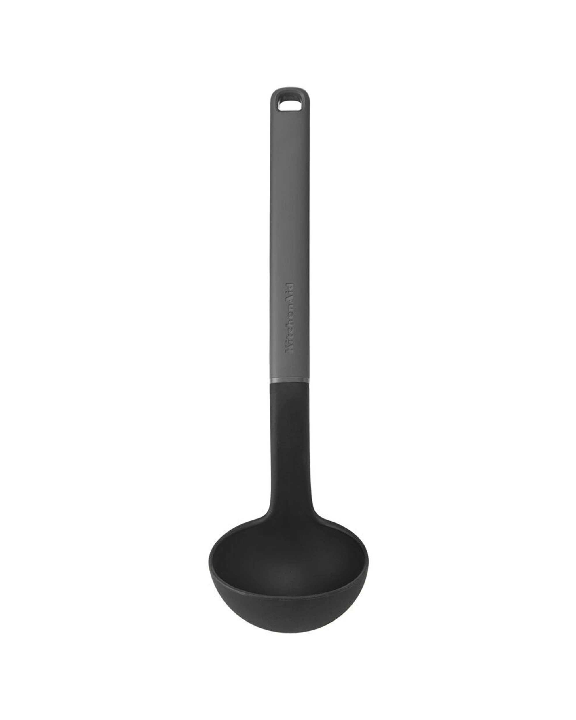 3 KitchenAid Classic Nylon Serving Ladle 2PK Heat Resistant Ergonomic Handle - Charcoal, 3 of 6