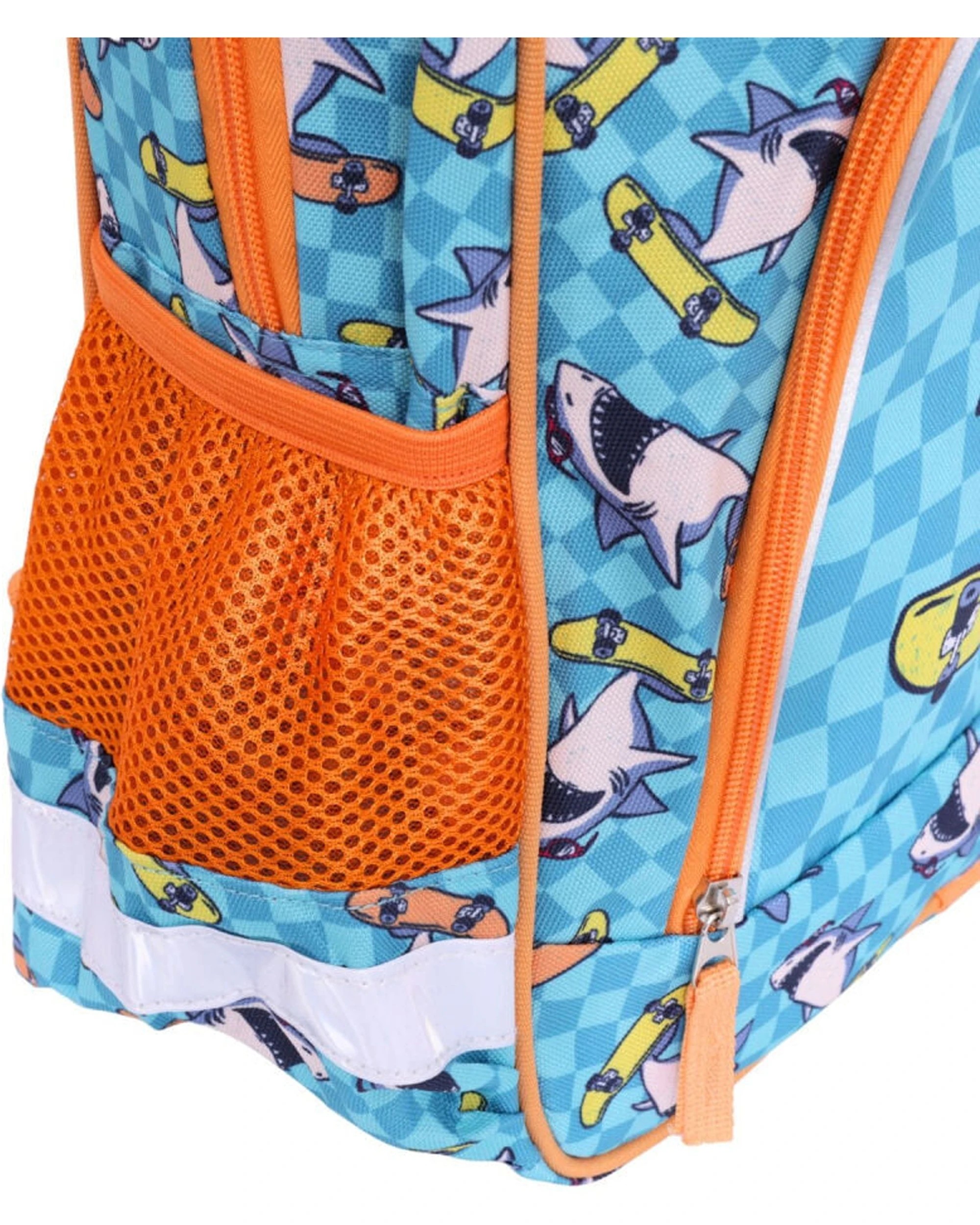 3 Splosh Out & About Shark Backpack Kids Children School Bag Weatherproof Polyester 40x31cm - Blue, 3 of 6