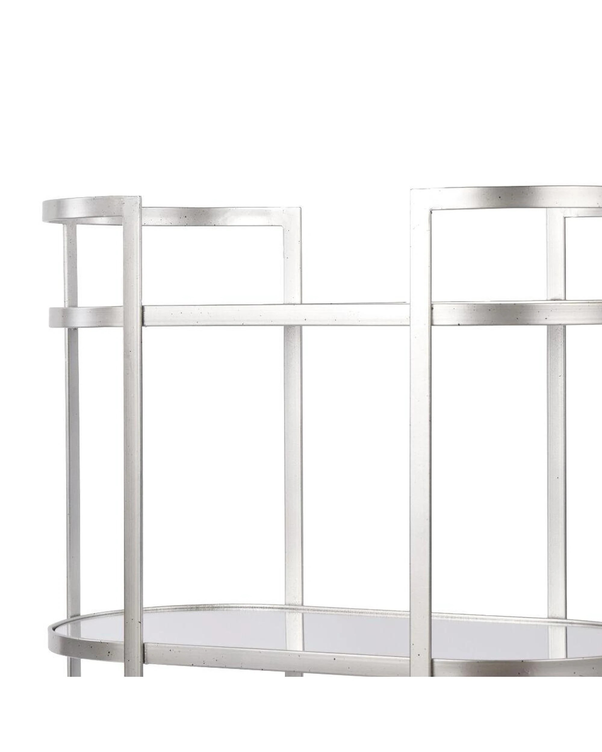 4 Society Home Arden Drinks Trolley Antique Silver 64x84.5x34cm, 4 of 6