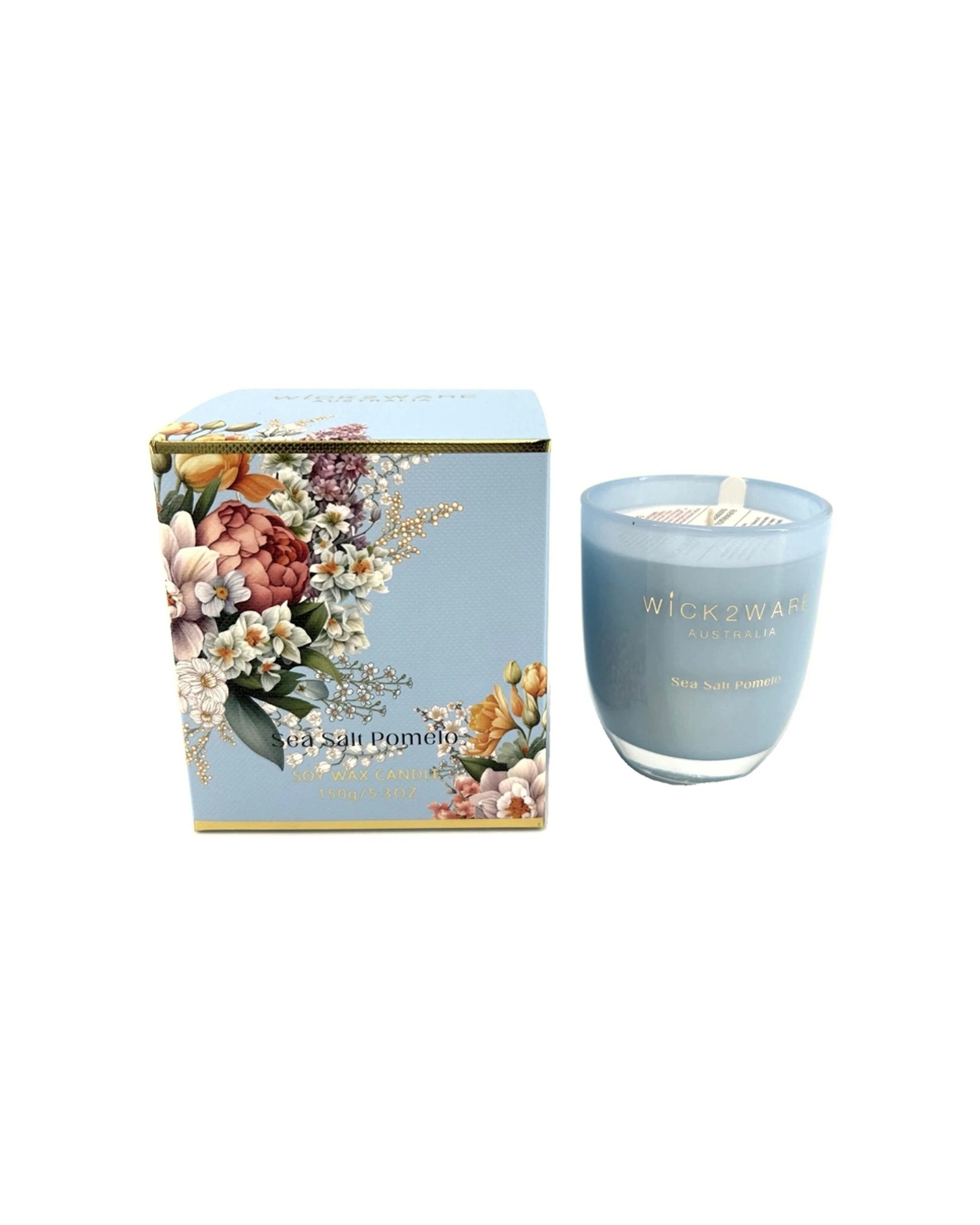 1 Wick2Ware Soy Scented Candle Jar Home Fragrance Sea Salt Pomelo 150g - Multi, 1 of 1