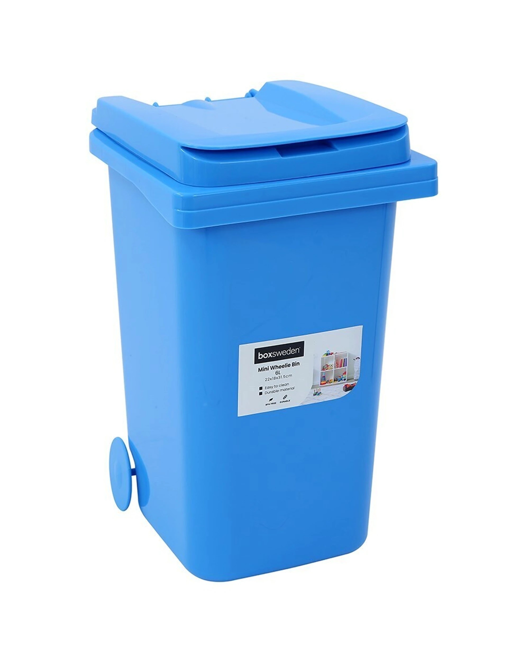 5 Boxsweden 2pc Wheelie Bin Container 22x31.5cm 6L - Multi, 5 of 8