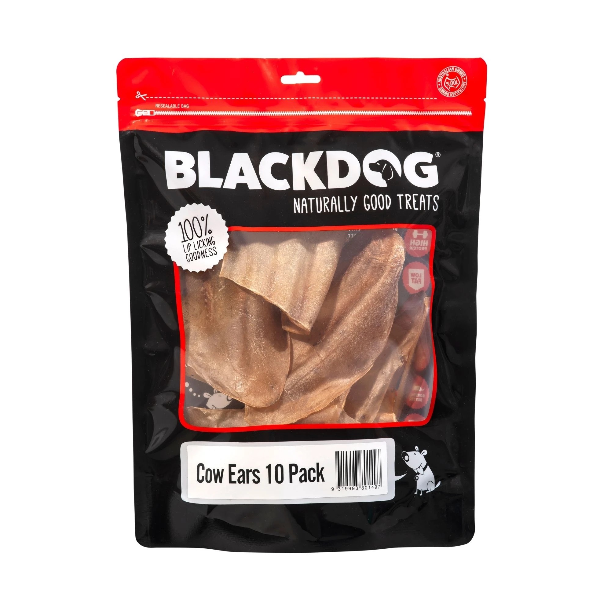 1 Black Dog Cow Ears 10pk, 1 of 3