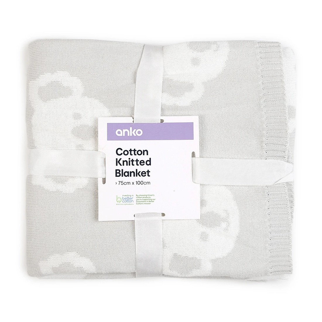 5 Jacquard Cotton Blanket - Koala, 5 of 5