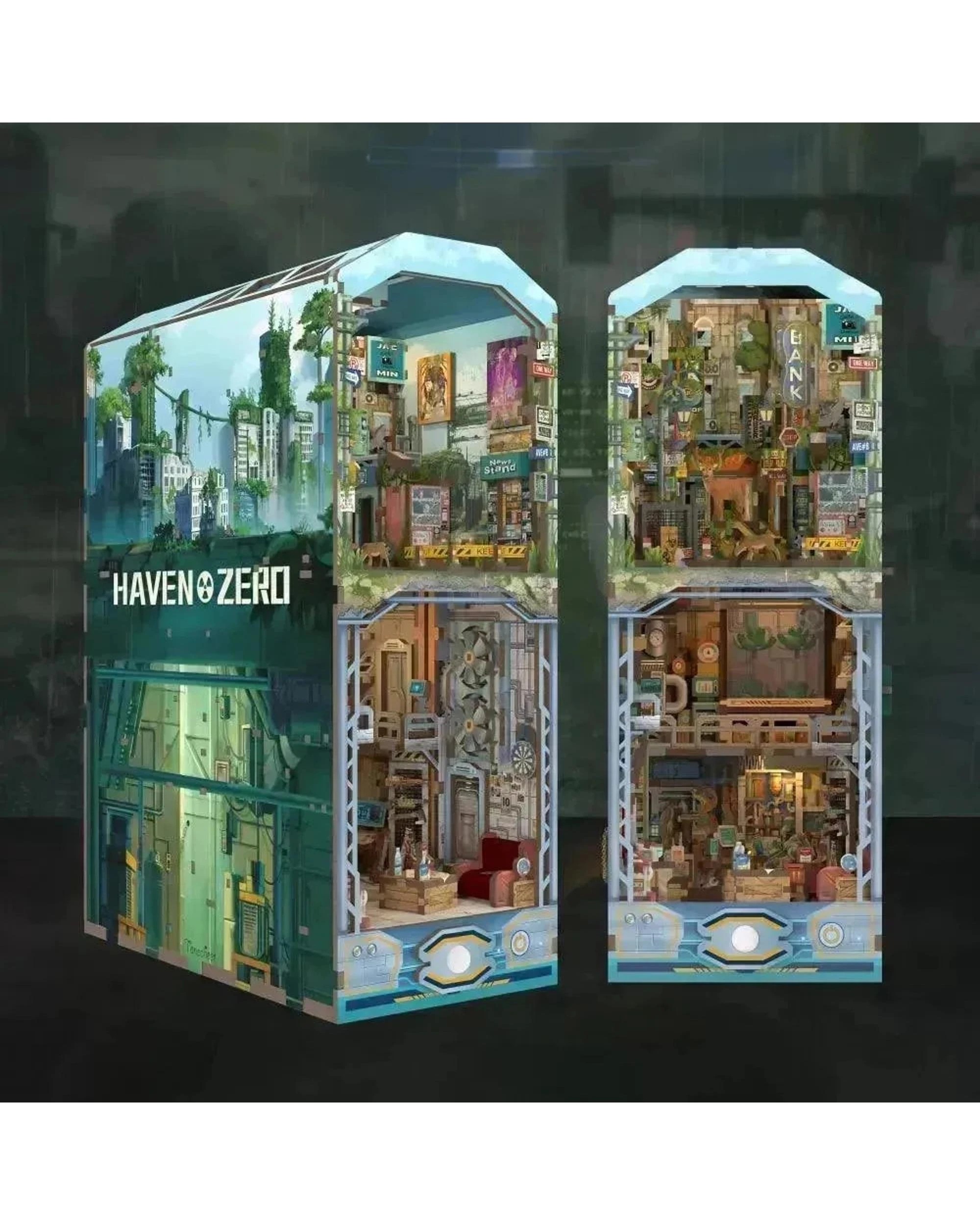 2 Tonecheer 3D Wooden Puzzle DIY Book Nook Kit - Haven Zero, 2 of 10