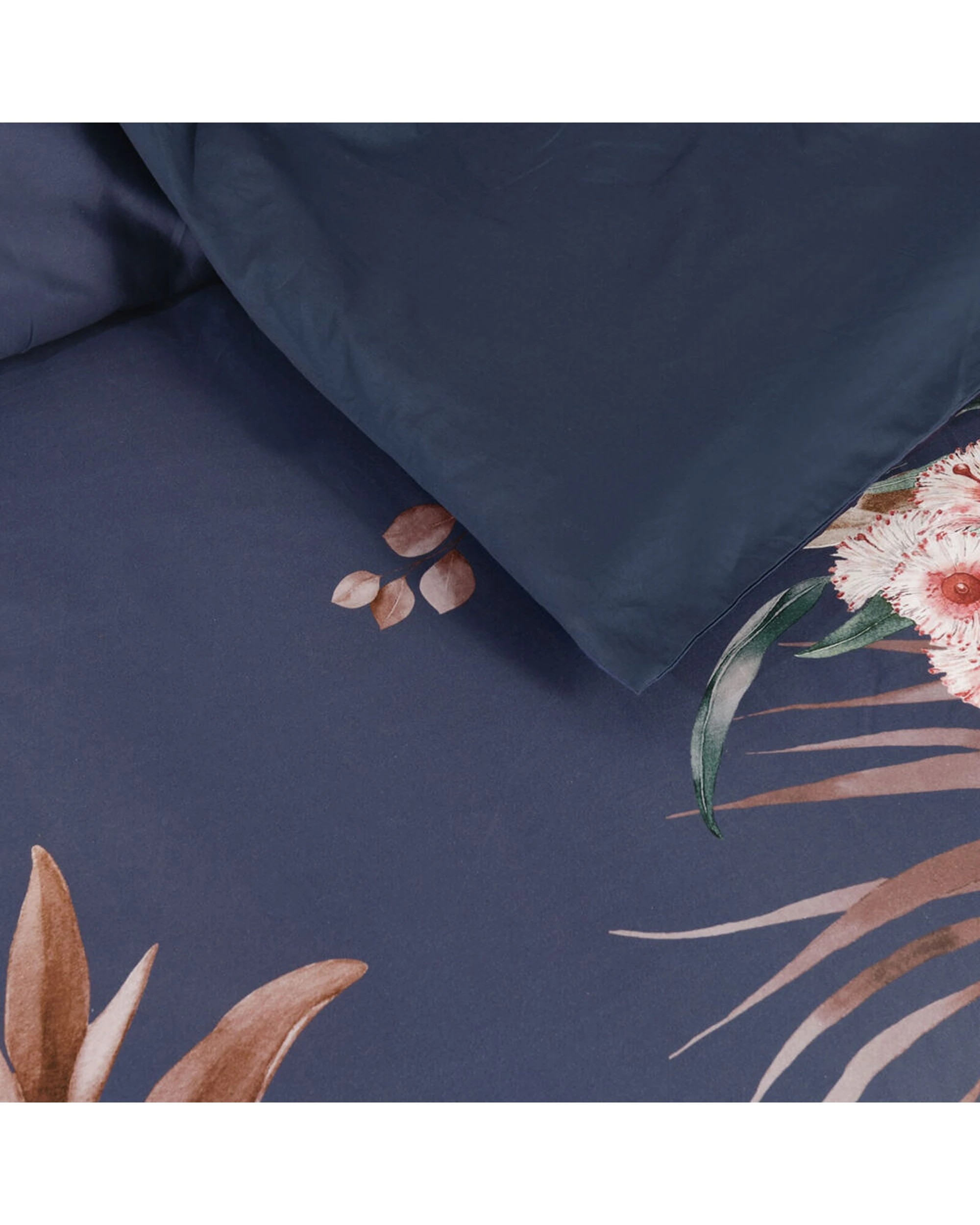 4 Bianca Balwyn Cotton Sateen Quilt Cover Set Navy - Queen Bed - Blue, 4 of 4