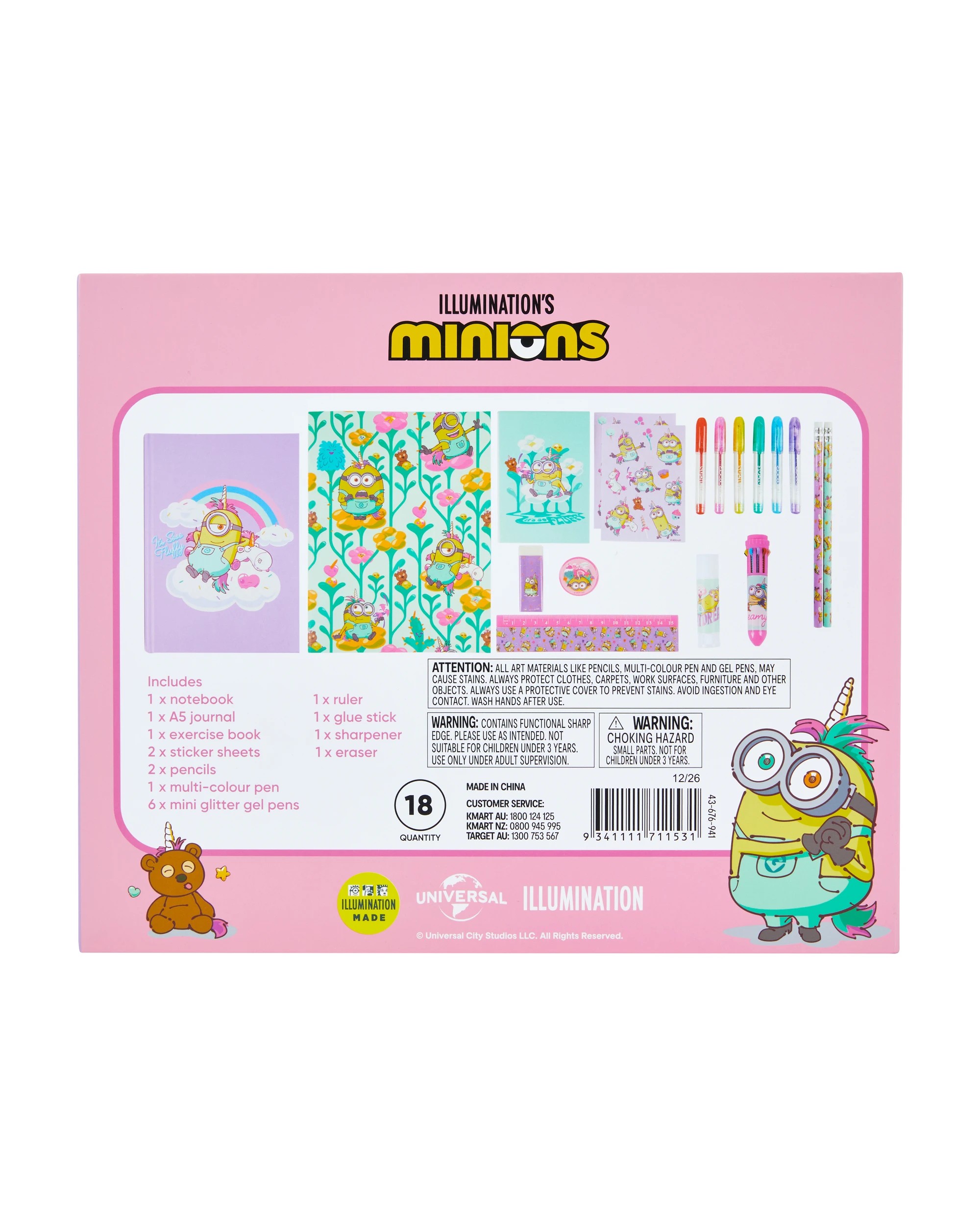 8 18 Piece Illumination’s Minions Stationery Gift Set, 8 of 8