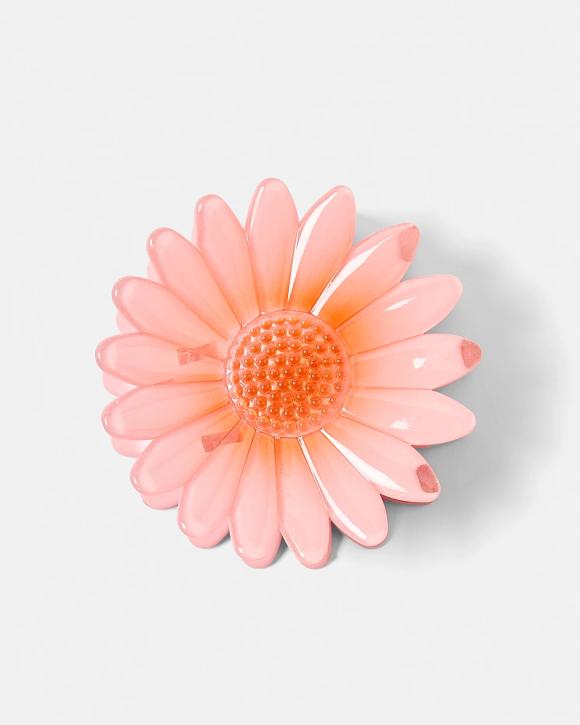 Orange Daisy Claw Hair Clip