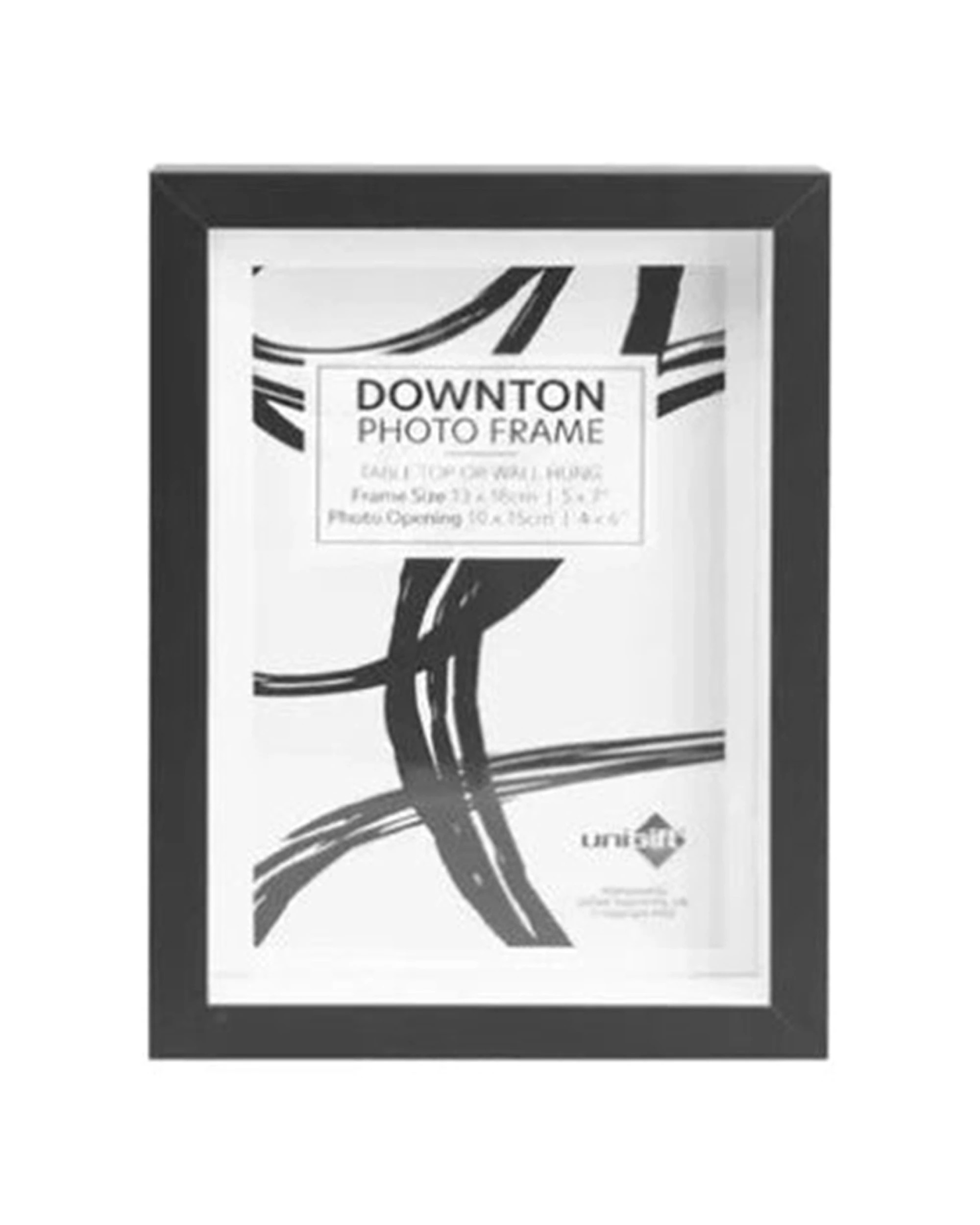 1 Unigift Downtown Matt Portait Landscape Photo/Picture/Artwork Frame 5x7 to 4x6/13x18cm - Black, 1 of 1