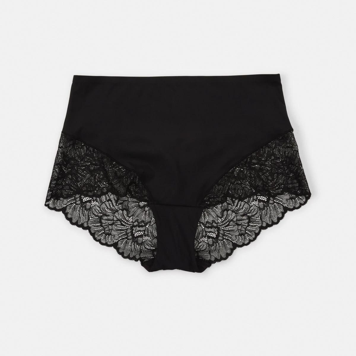 4 3 Pack No Show Lace Full Briefs BLACK, BLACK, BLACK, 4 of 6