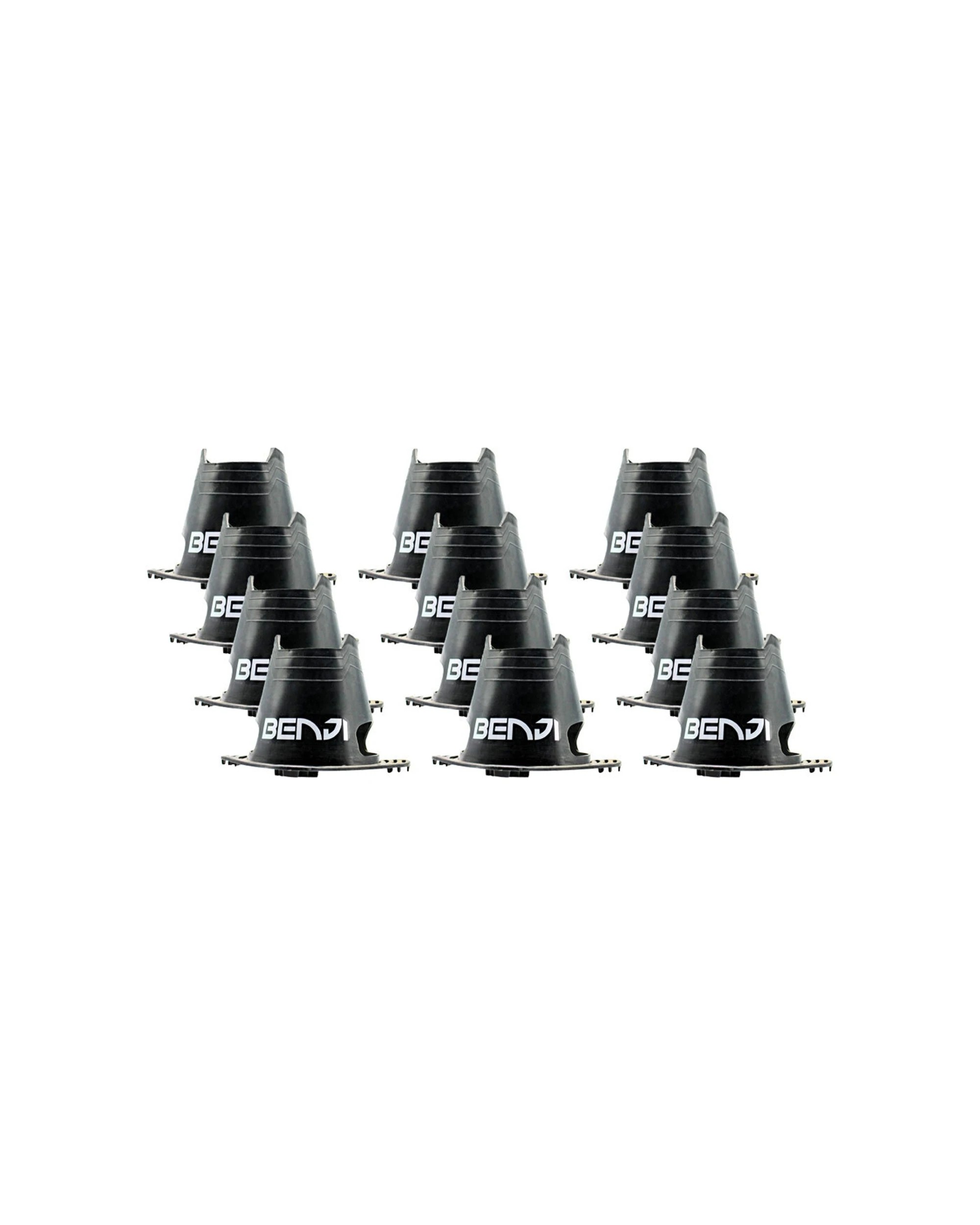 1 Spartan 12PK Arld Kicking Tee's Durable & Heavy Duty 4 Adjustable Heights Rugby Accessory - Black, 1 of 3