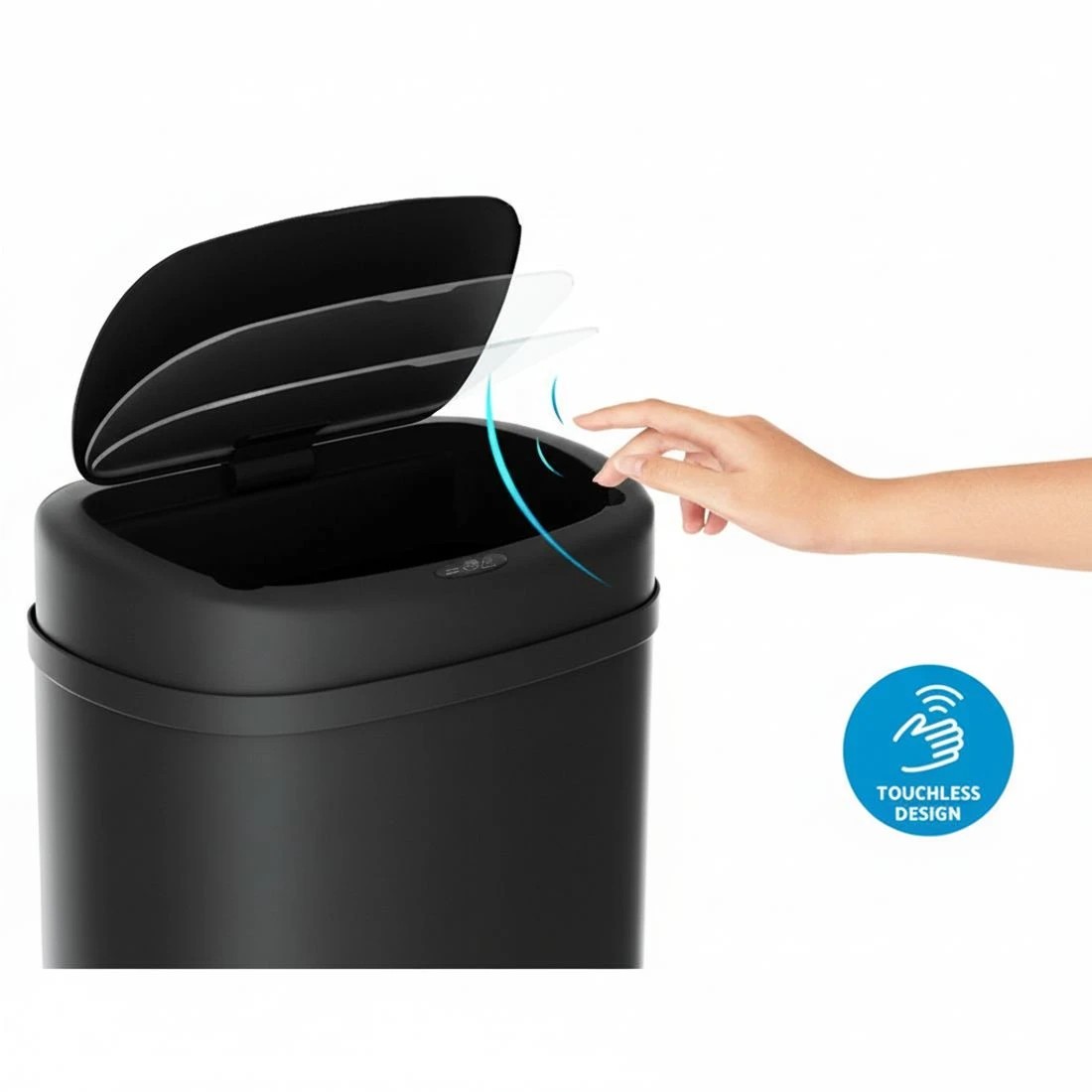 5 Devanti 50L Sensor Bin Motion Rubbish Automatic - Black, 5 of 8