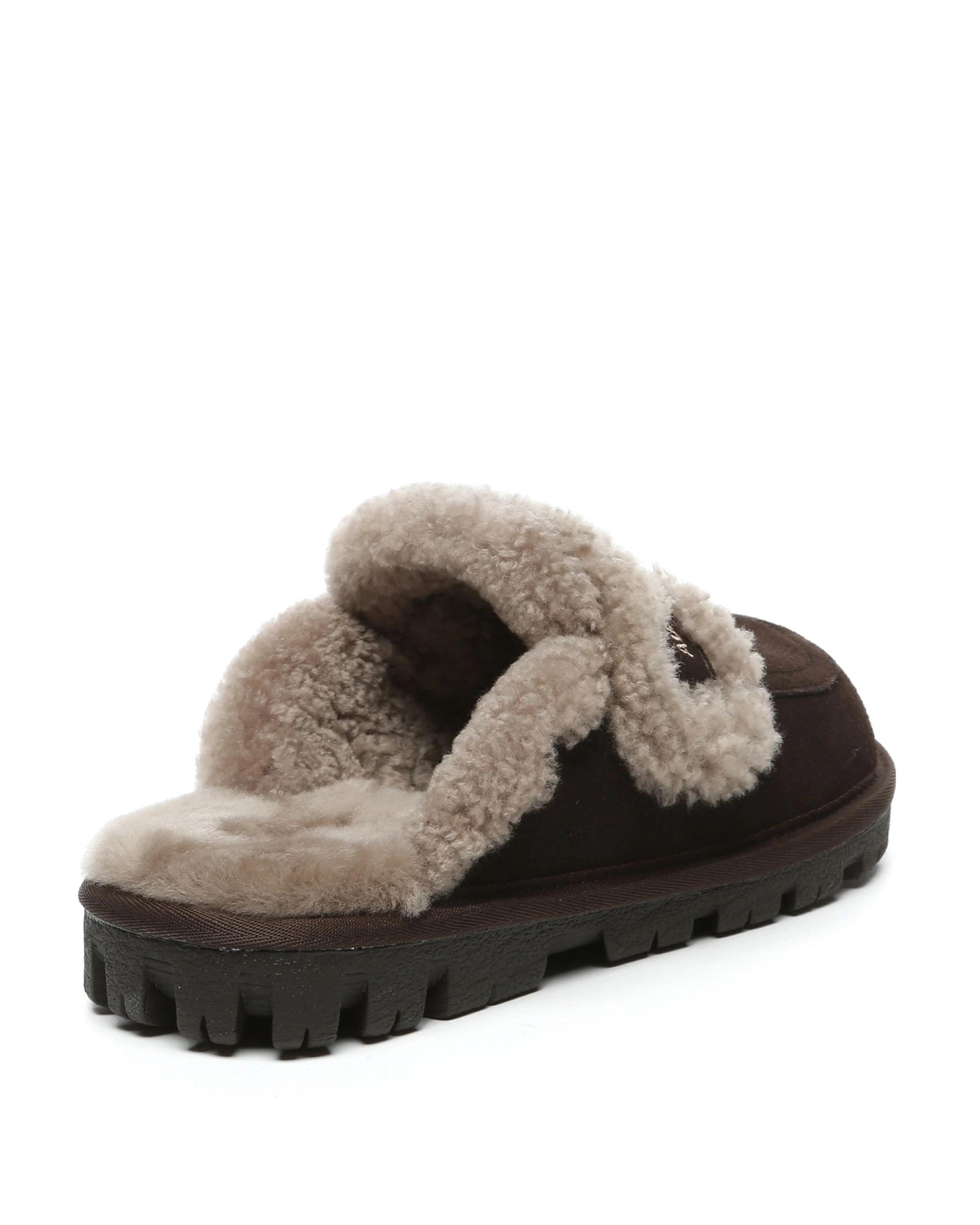 3 Australian Shepherd UGG Men Rilee Slippers CHOCOLATE, 3 of 5