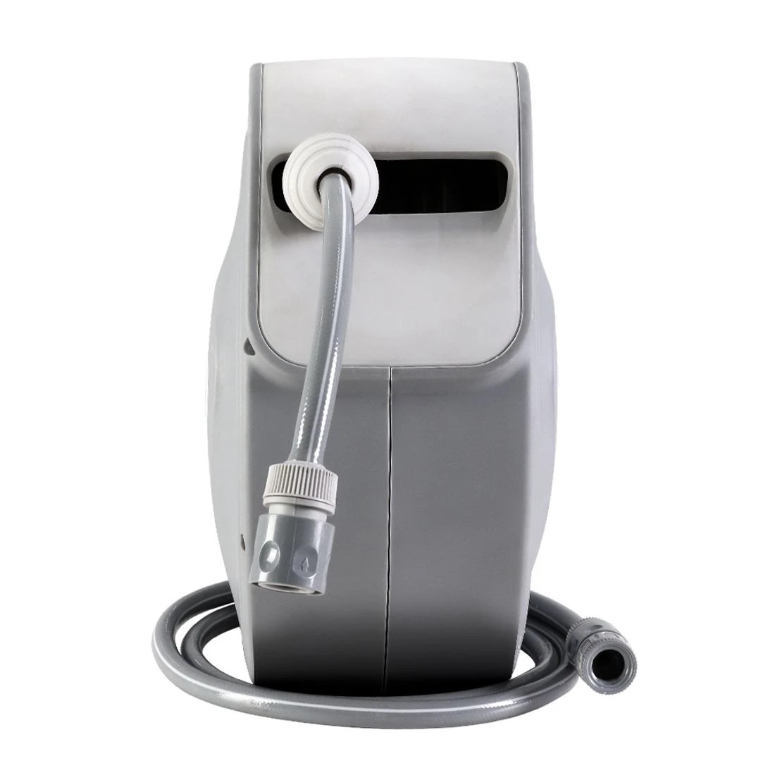 3 Green Fingers Water Hose Reel 30M Retractable Garden Auto Rewind Spray Gun - Grey, 3 of 7