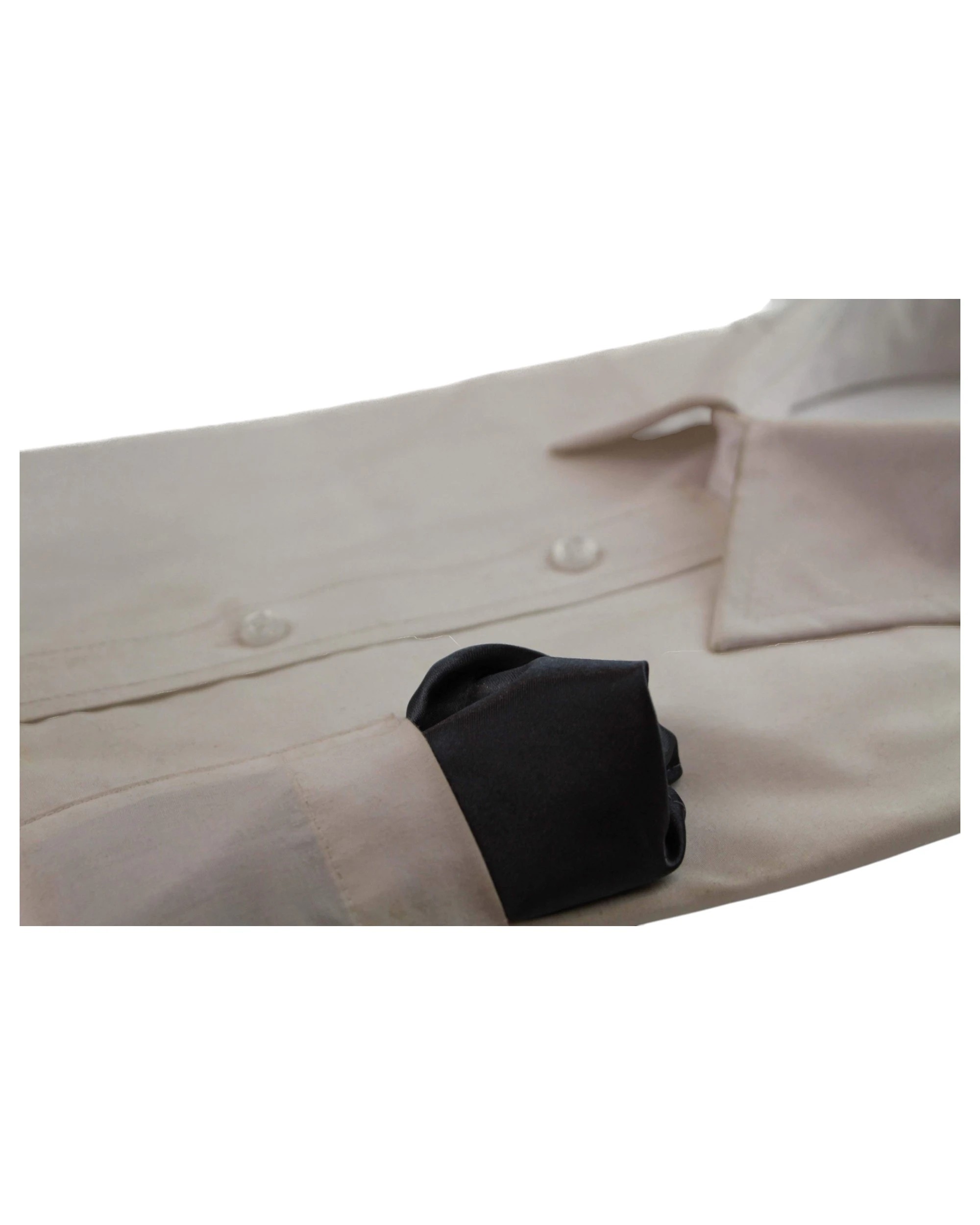 3 Zasel Mens Pocket Square - Silver, 3 of 3