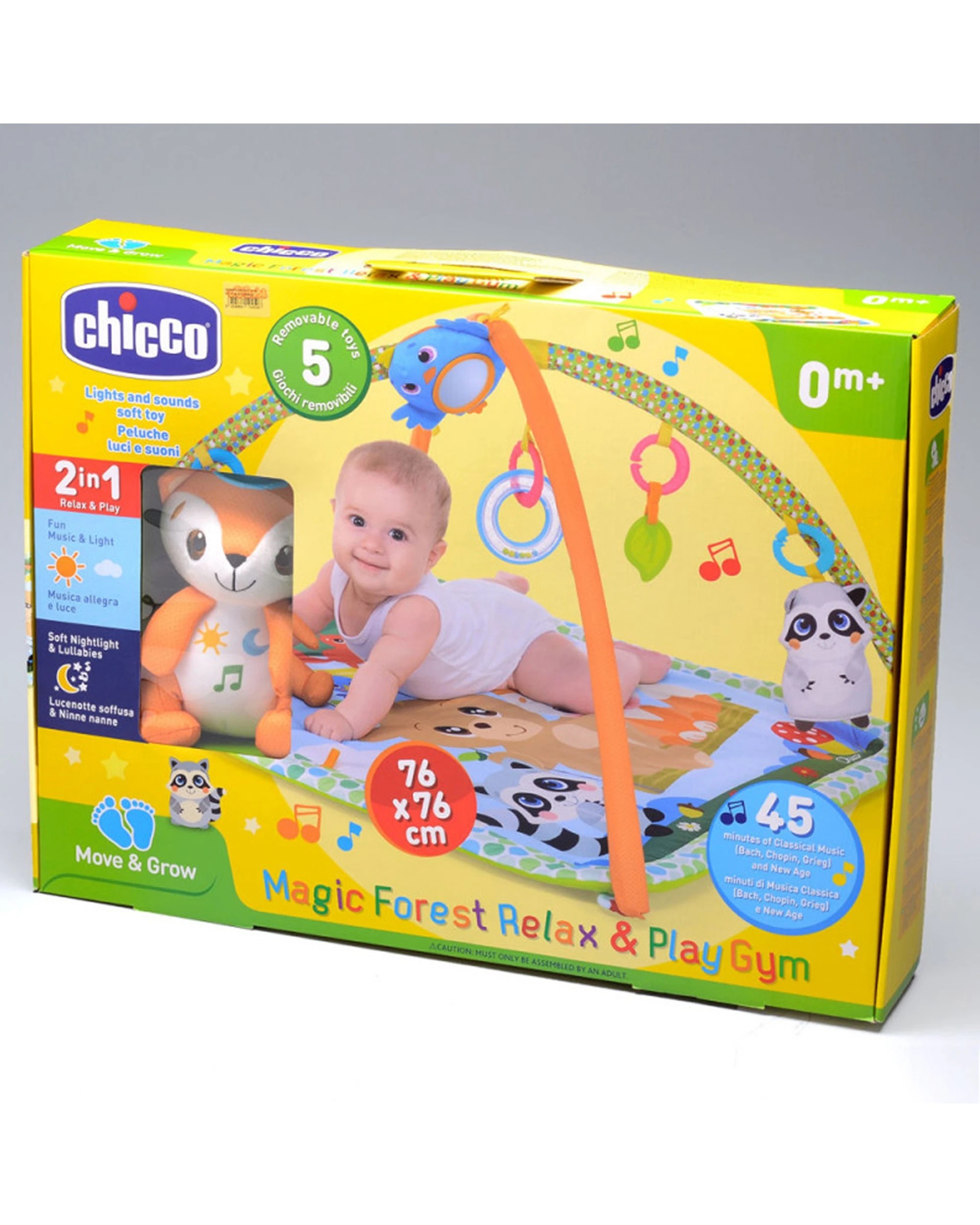3 Chicco Magic Forest Relax And Play Baby Activity Gym From Birth Electronic Panel - Multi, 3 of 3