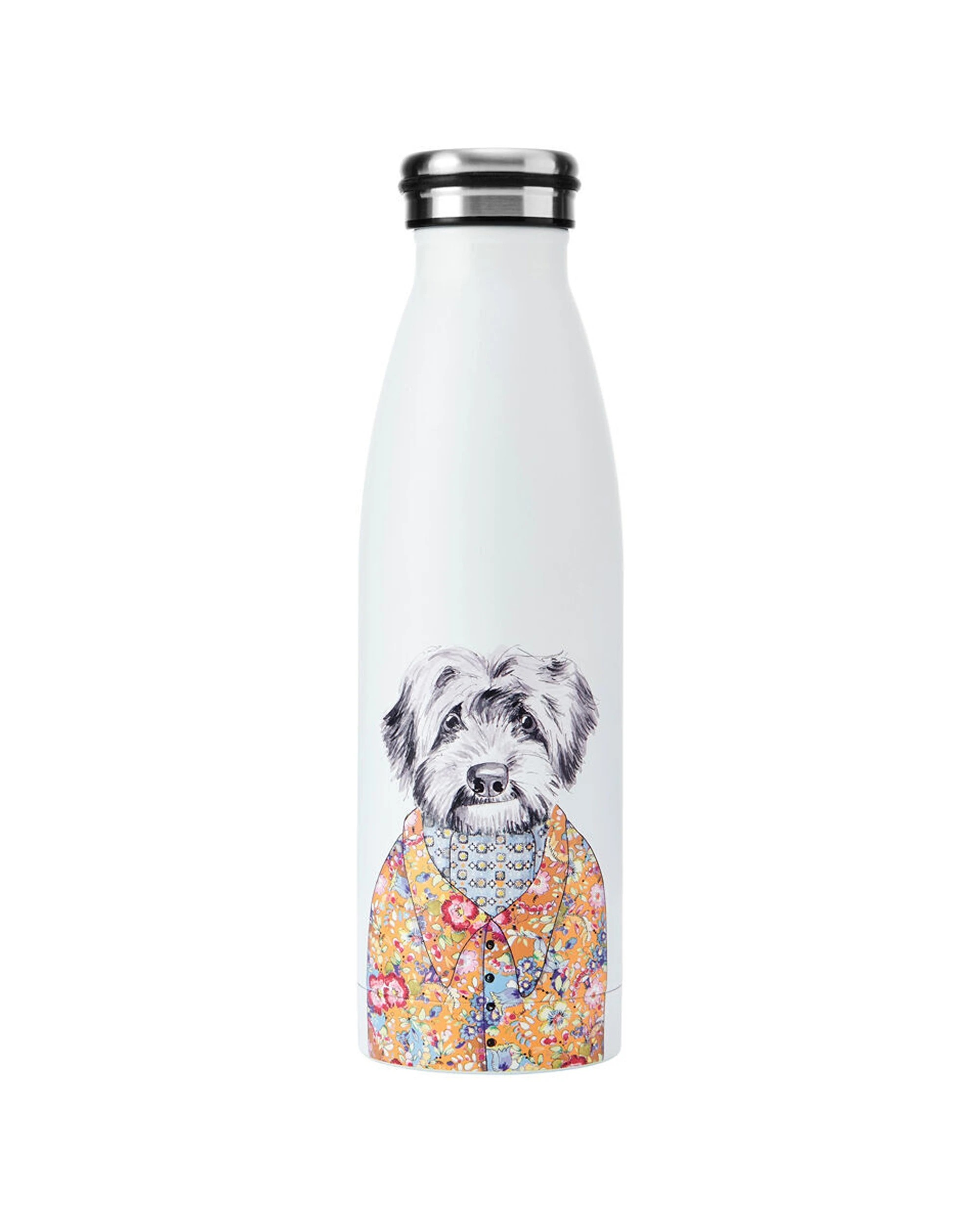 2 Mikasa 2PK Cockapoo Themed Sleeved Insulated Water Bottle Vacuum Insulated 500mL - White, 2 of 5