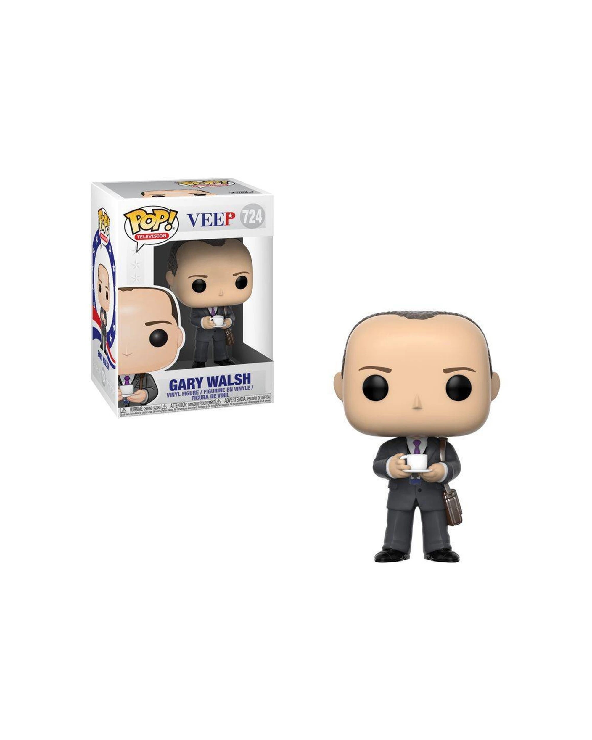3 Pop Vinyl Figurine Veep - Gary Walsh 10cm Vinyl Collectible TV Memorabilia - Multi, 3 of 3
