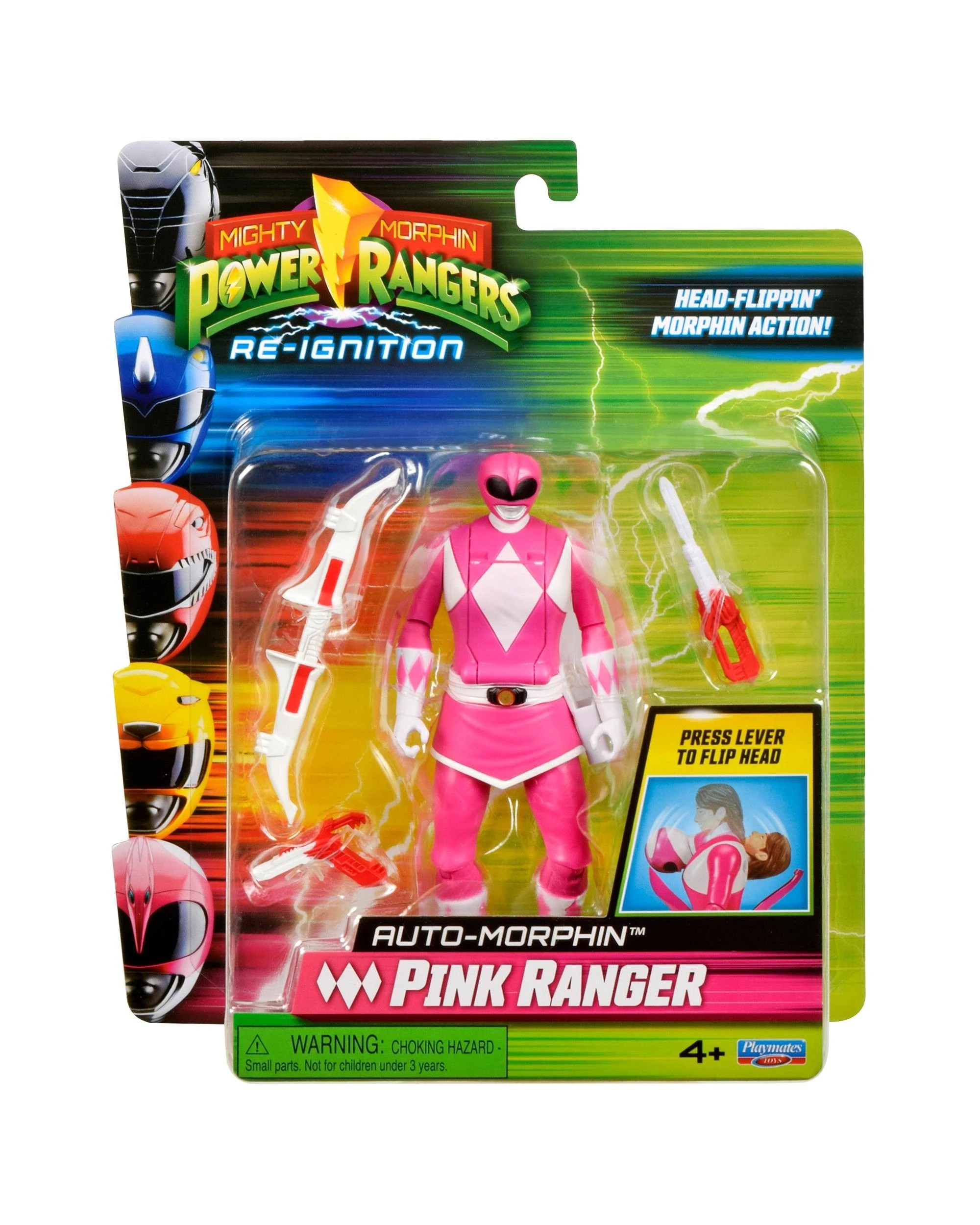 1 Mighty Morphin Power Rangers Re-Ignition Auto-Morphin Pink Ranger Action Figure, 1 of 9
