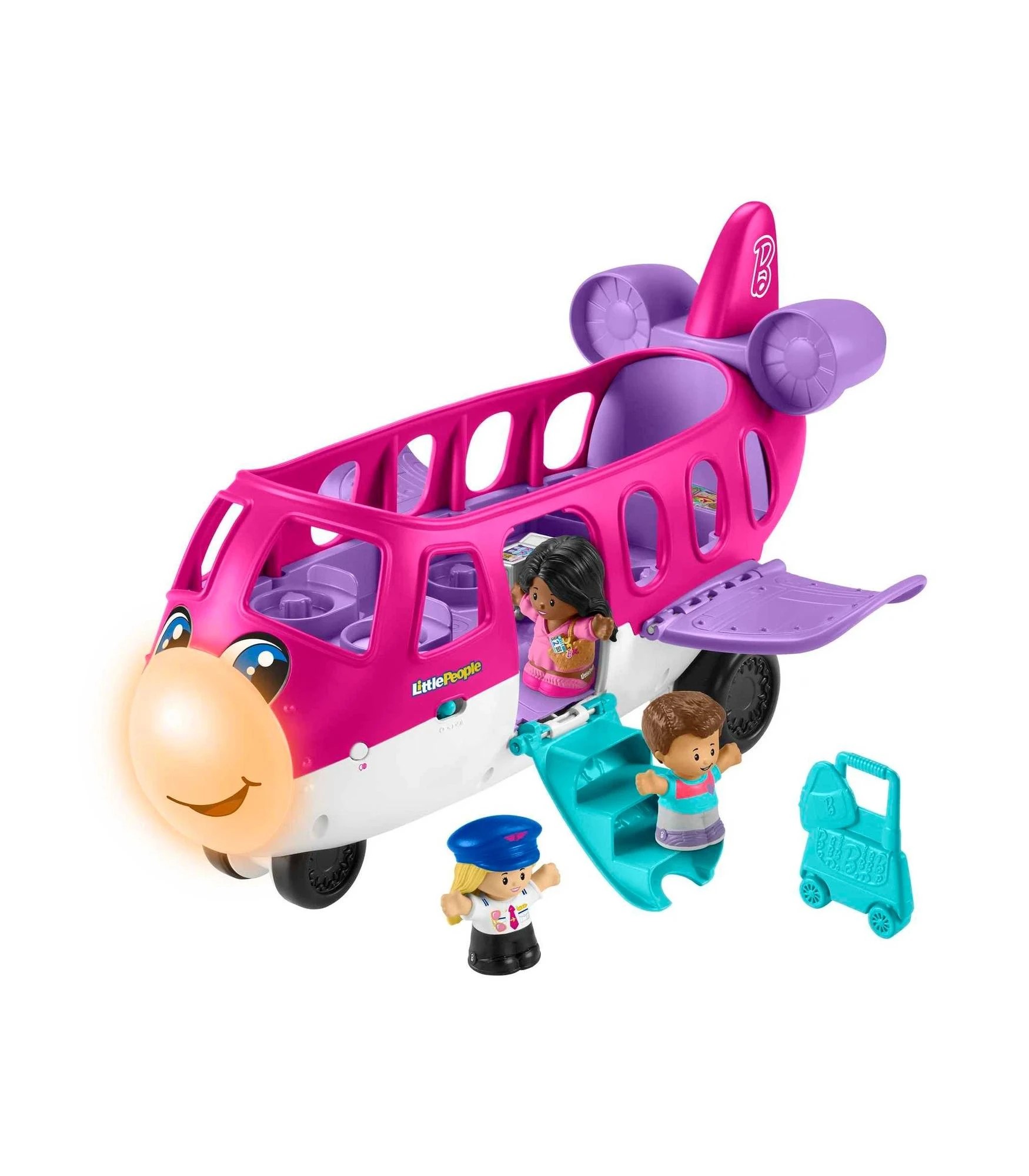 5 Barbie Little People Dream Plane - Pink, 5 of 7