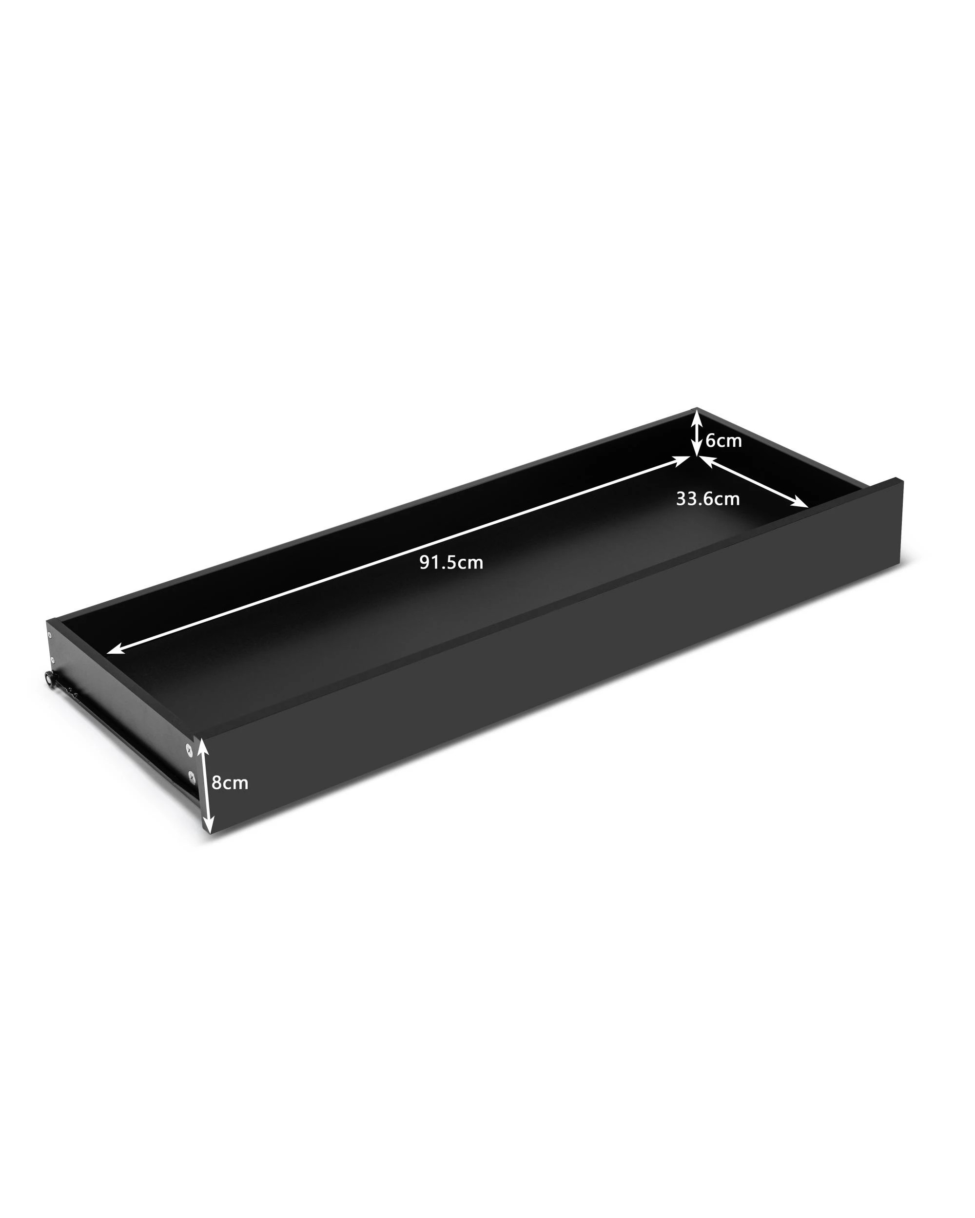 8 Kodu Belle Computer Desk Student Study Office Desk with Drawer - Black, 8 of 8