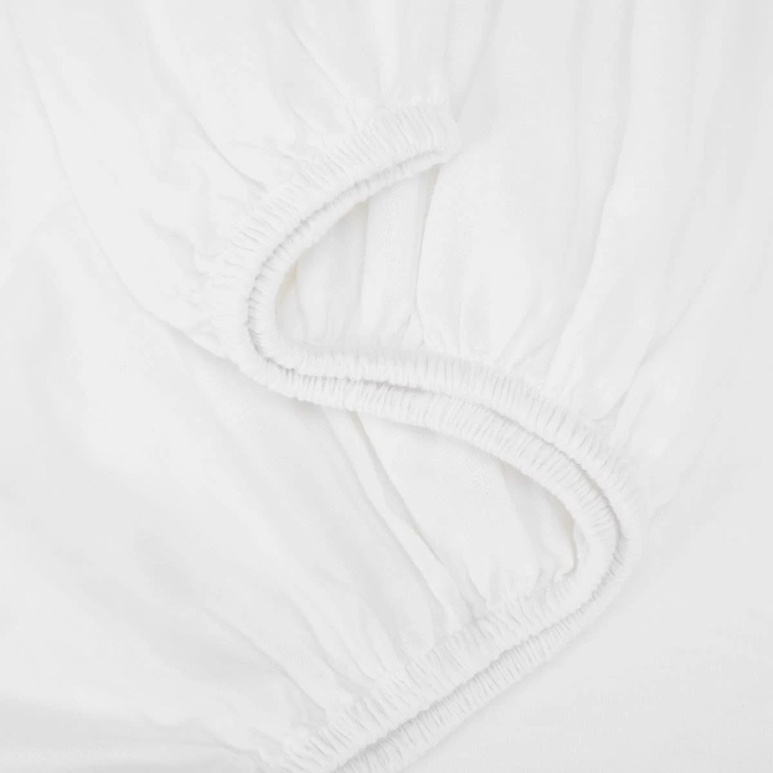 3 Cotton Linen Sheet Set - Queen Bed, White, 3 of 7