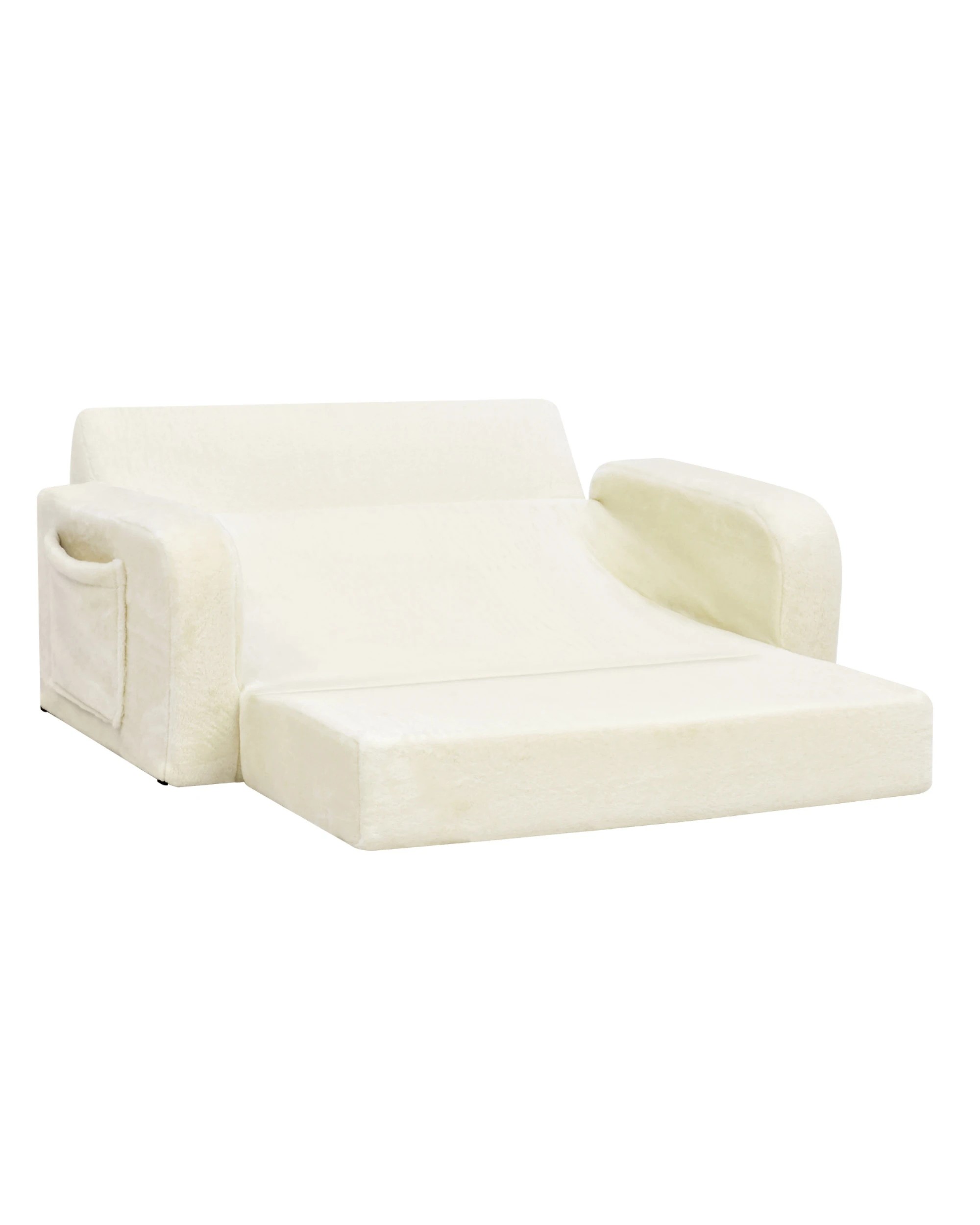 5 ADVWIN 3-in-1 Kids Loveseat Sofa Toddler Couch Chair & Lounger - Beige, 5 of 10