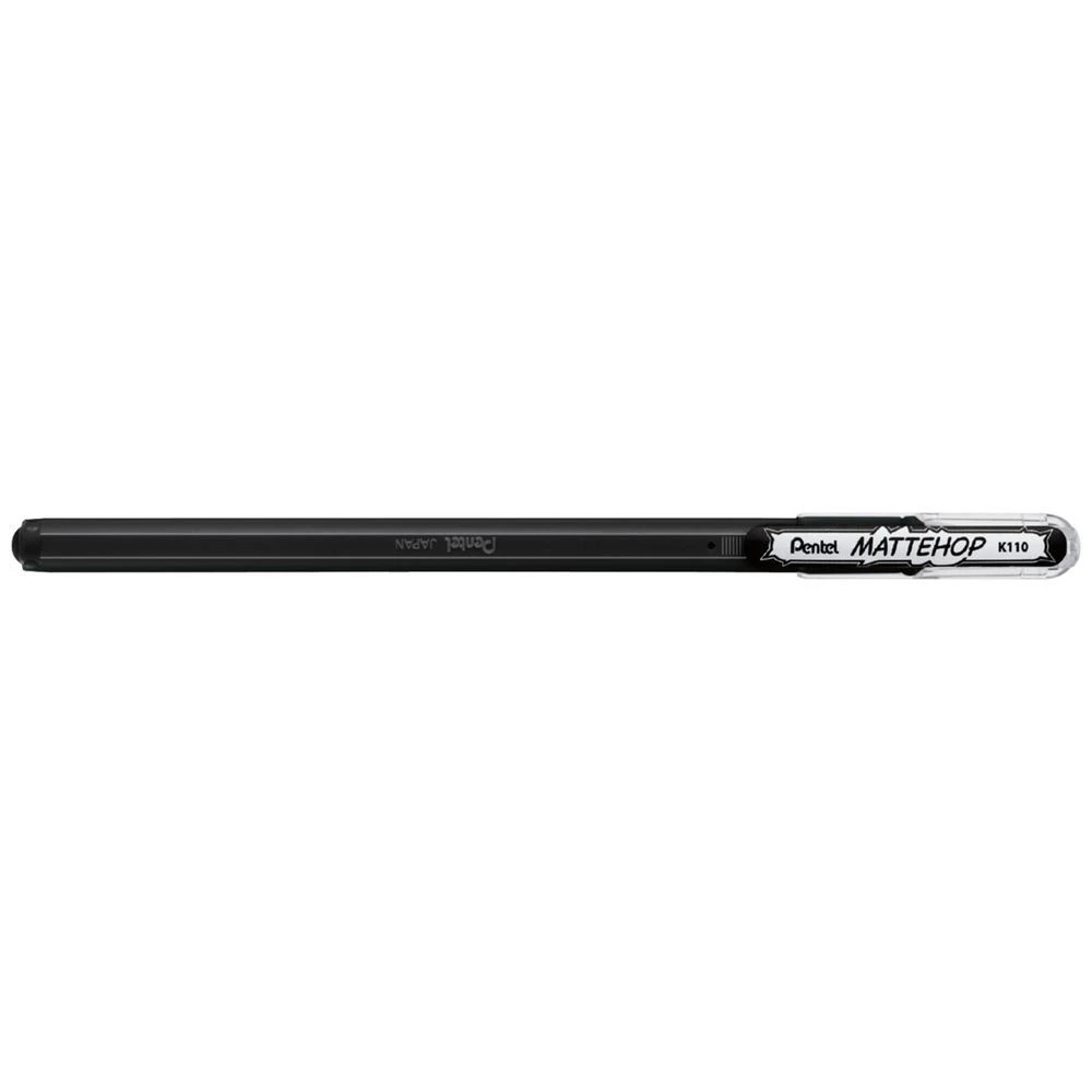 1 Pentel Mattehop Gel Pen 1.0mm Black, 1 of 2