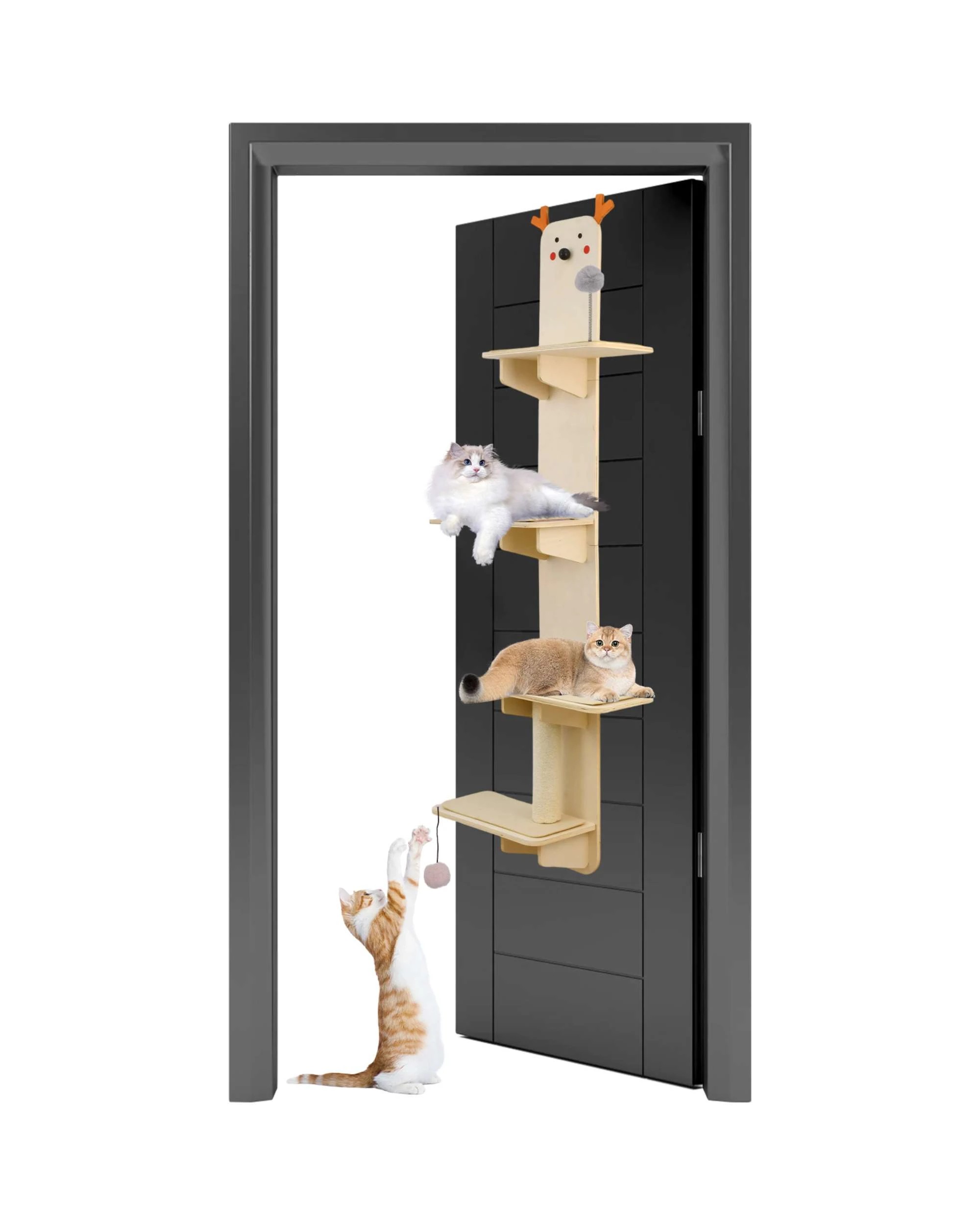 3 Advwin Door Mounted Cat Tree Cat Tower, 3 of 7