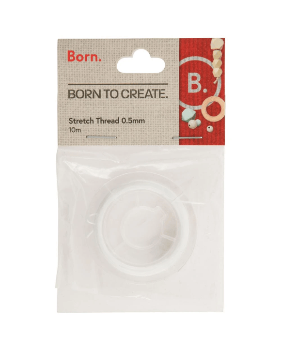 Born 0.5mm Stretch Thread 10m White