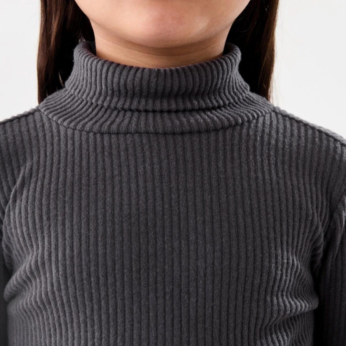 4 Long Sleeve Skivvy Top Nine Grey, 4 of 6