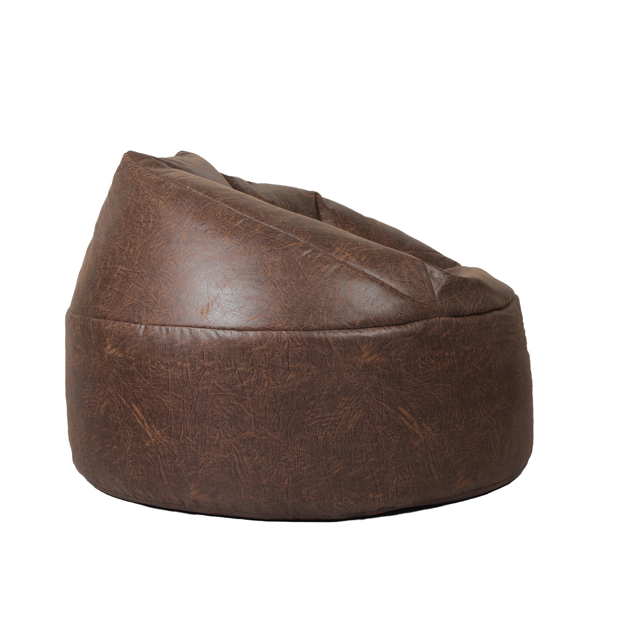 6 Marlow Bean Bag PU Cover Only - Brown, 6 of 6