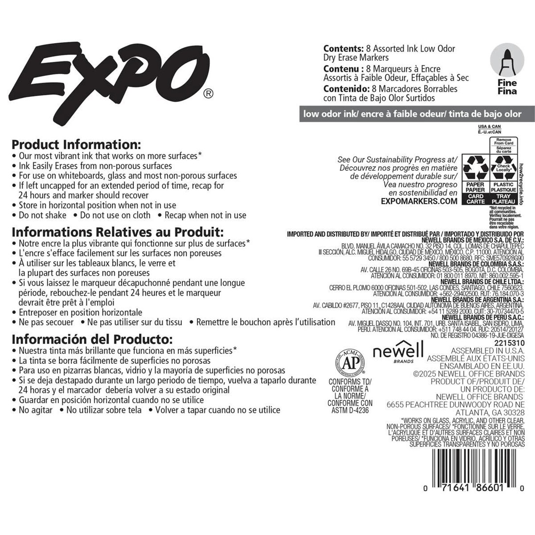 10 8 Pack Expo Dry Erase Fine Tip Marker, 10 of 10