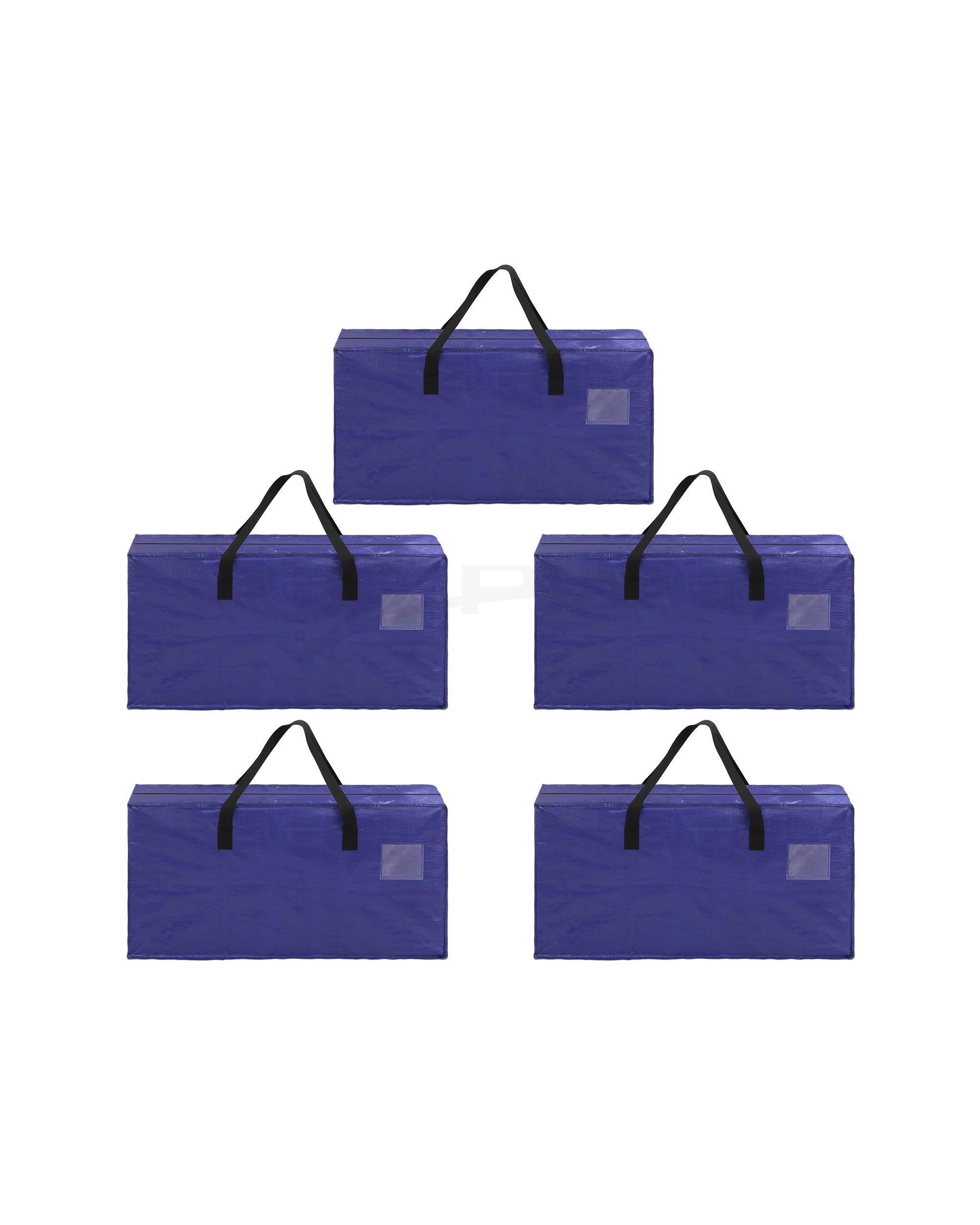 3 Artiss Moving Bags Heavy Duty Waterproof Backpack Straps Large Storage Totes 5 Pack - King Bed - Blue, 3 of 7