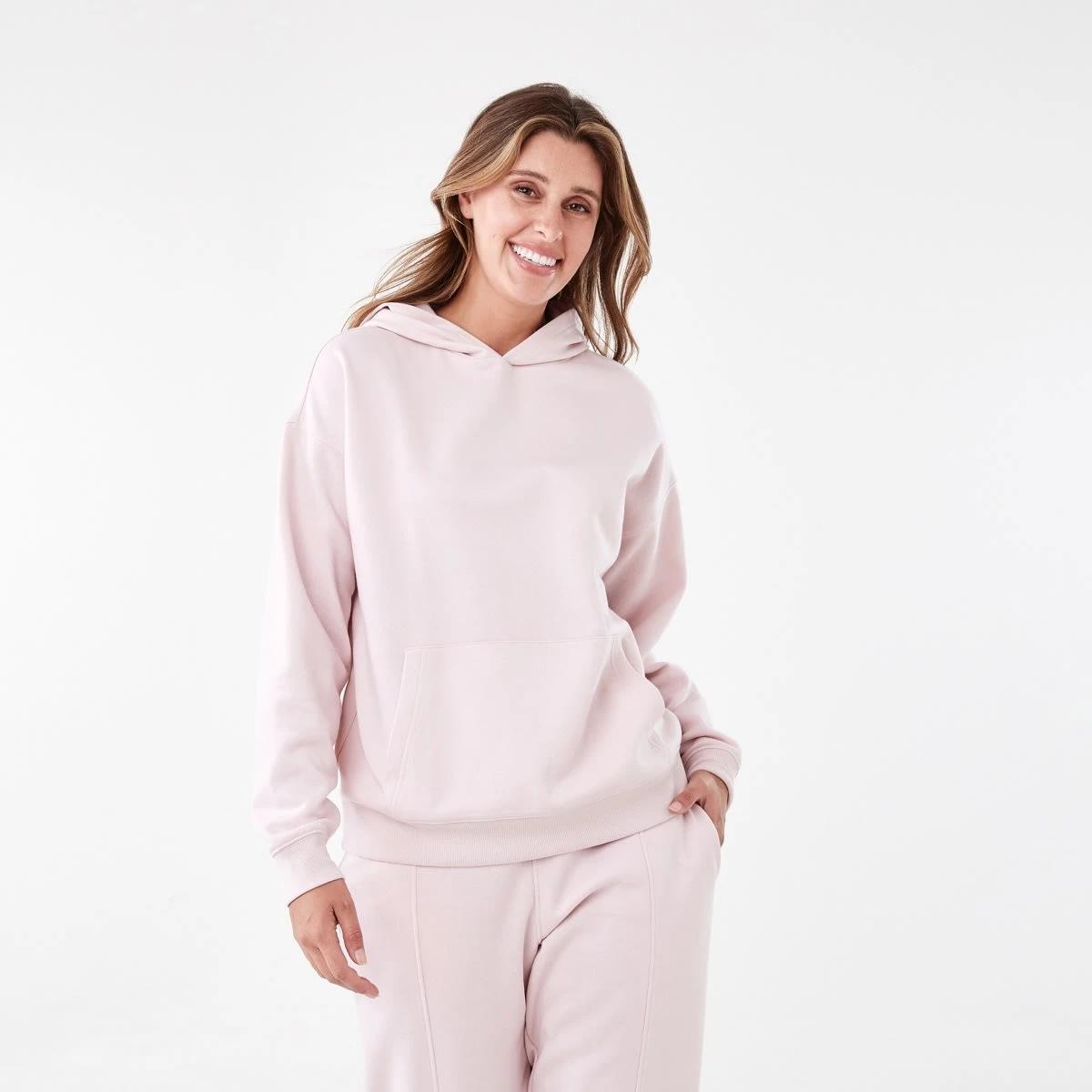 1 Active Womens Core Pop Over Hoodie Aura Pink, 1 of 6